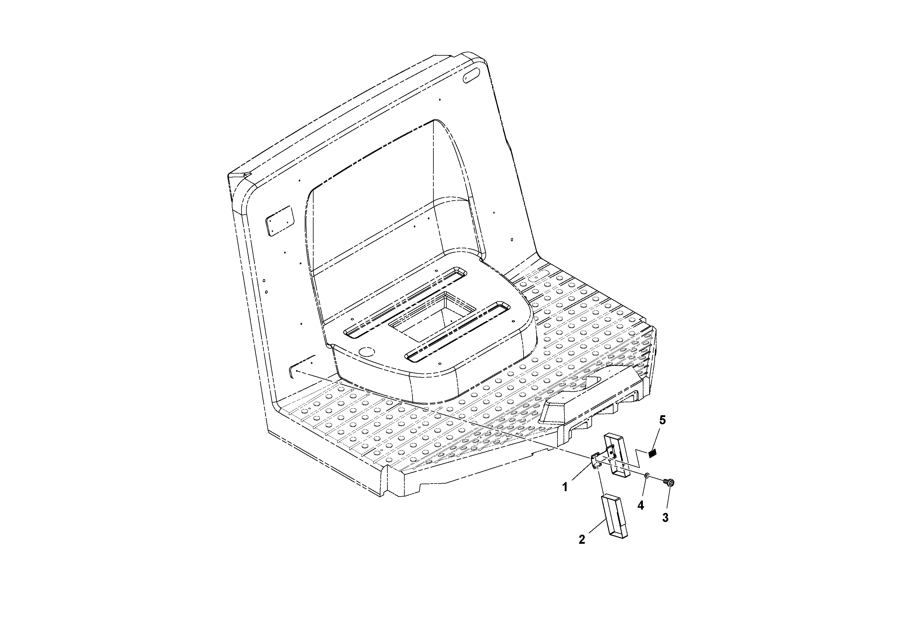 Схема запчастей Volvo SD160DX/SD190/SD200 S/N 197386 - - 96338 First Aid Mounting Assembly 