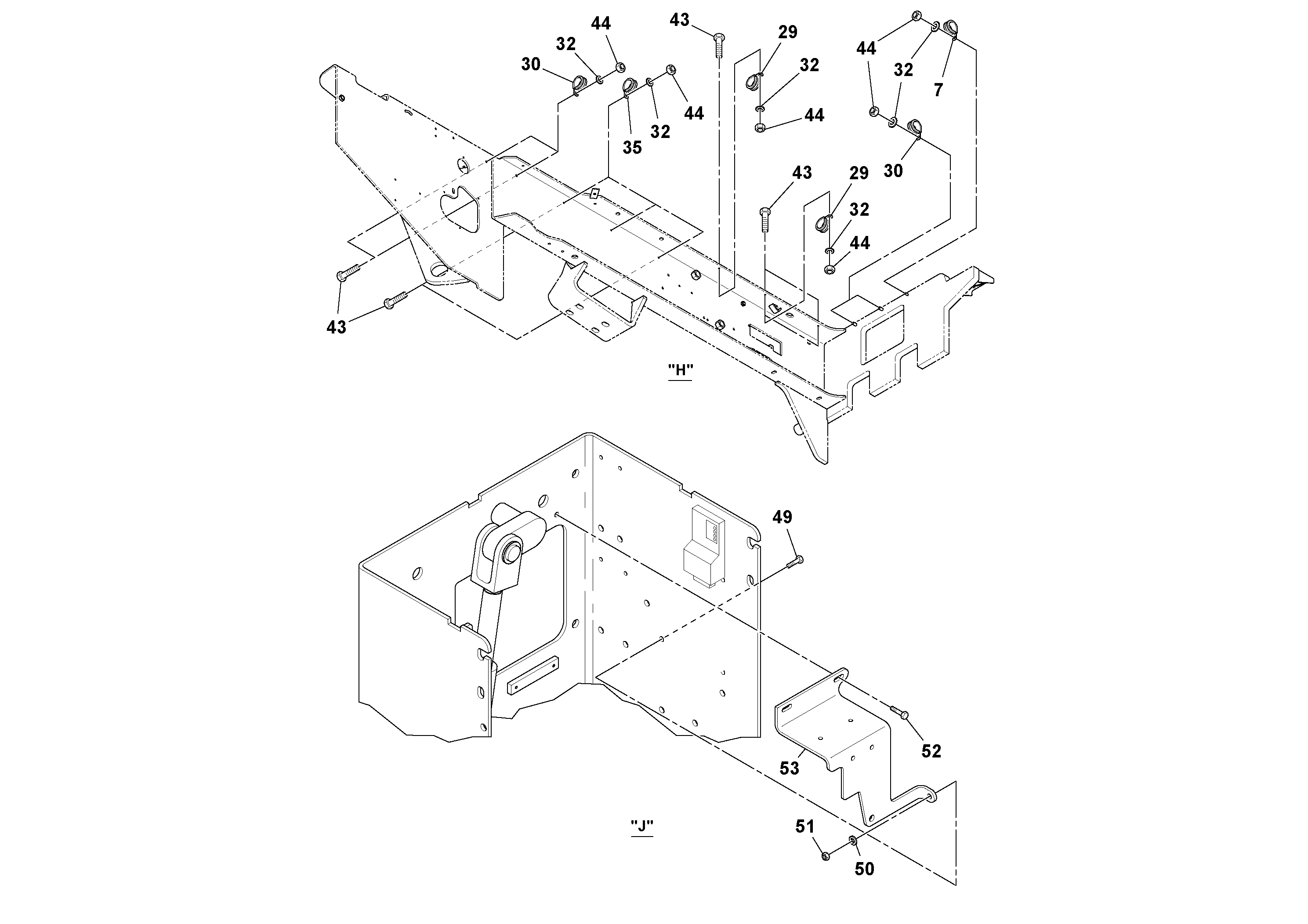 Схема запчастей Volvo SD160DX/SD190/SD200 S/N 197386 - - 16125 Electrical Installation 