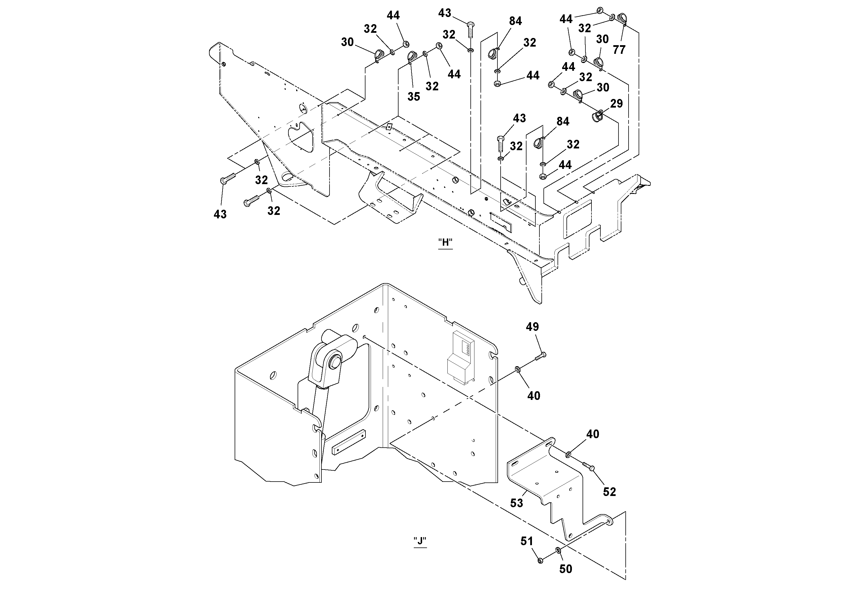 Схема запчастей Volvo SD160DX/SD190/SD200 S/N 197386 - - 20421 Electrical Installation 