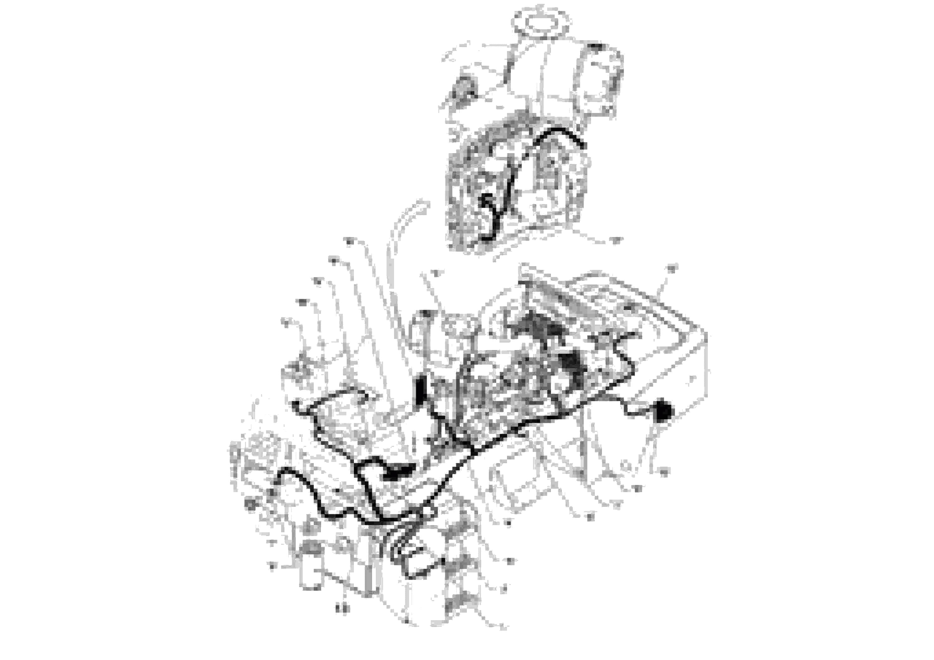 Схема запчастей Volvo SD160DX/SD190/SD200 S/N 197386 - - 93054 Electrical Installation 