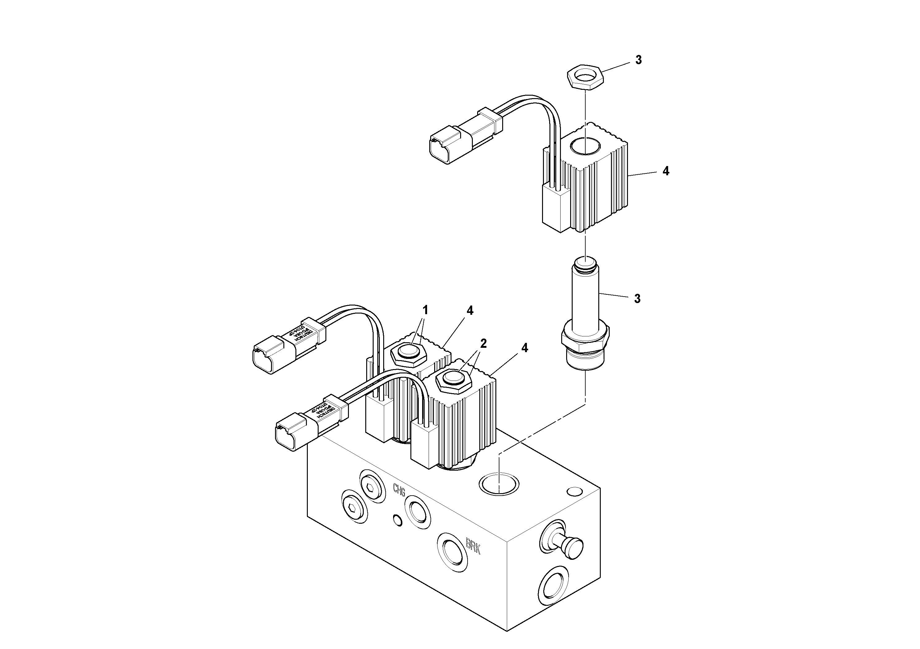 Схема запчастей Volvo SD115D/SD115F S/N 23273 - - 76577 Manifold Assembly 