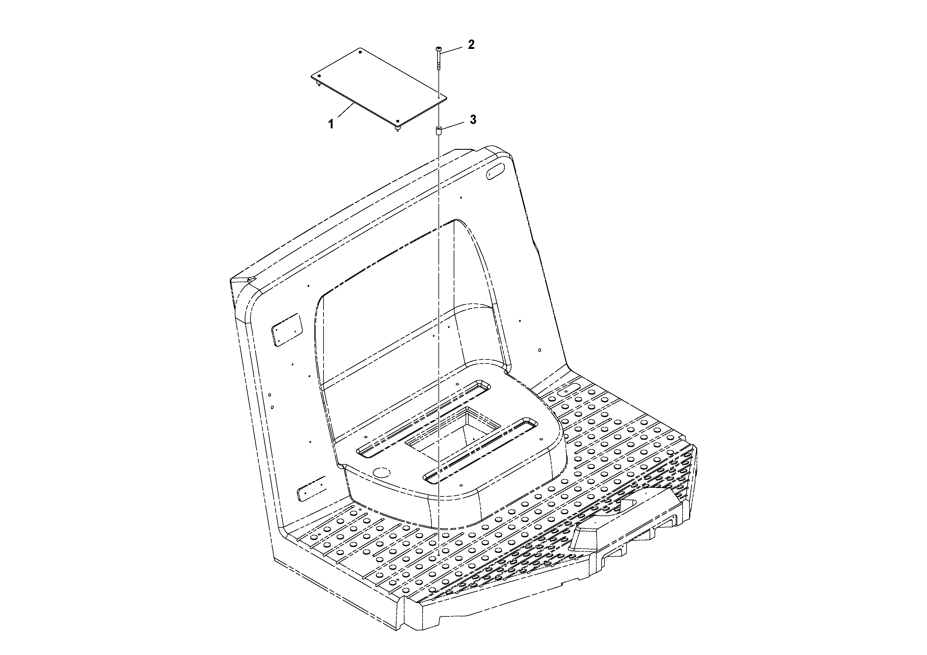 Схема запчастей Volvo SD115D/SD115F S/N 23273 - - 74458 Fire Extinguisher Mounting Plate Installation 