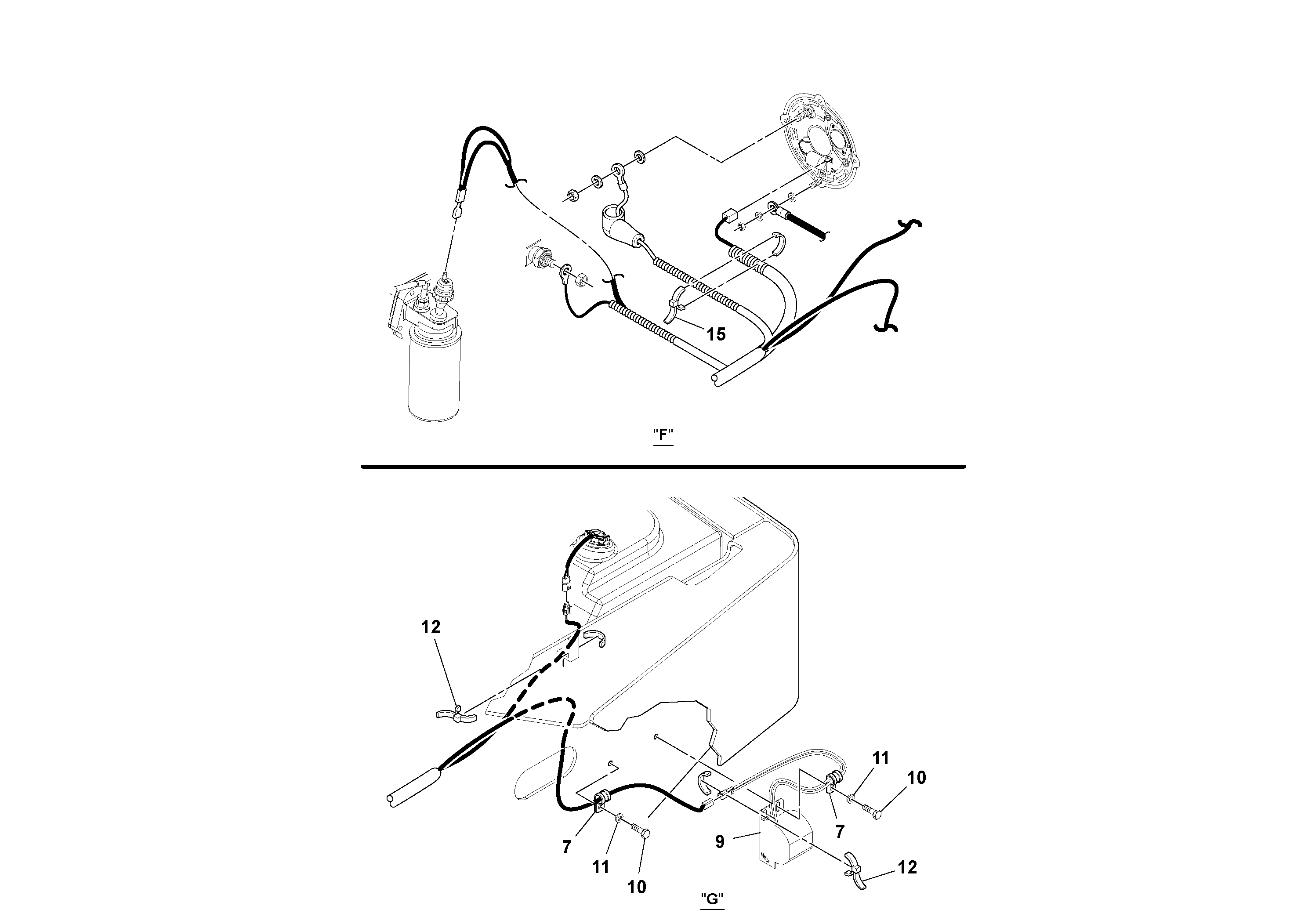 Схема запчастей Volvo SD115D/SD115F S/N 23273 - - 73900 Cable Harness Installation 