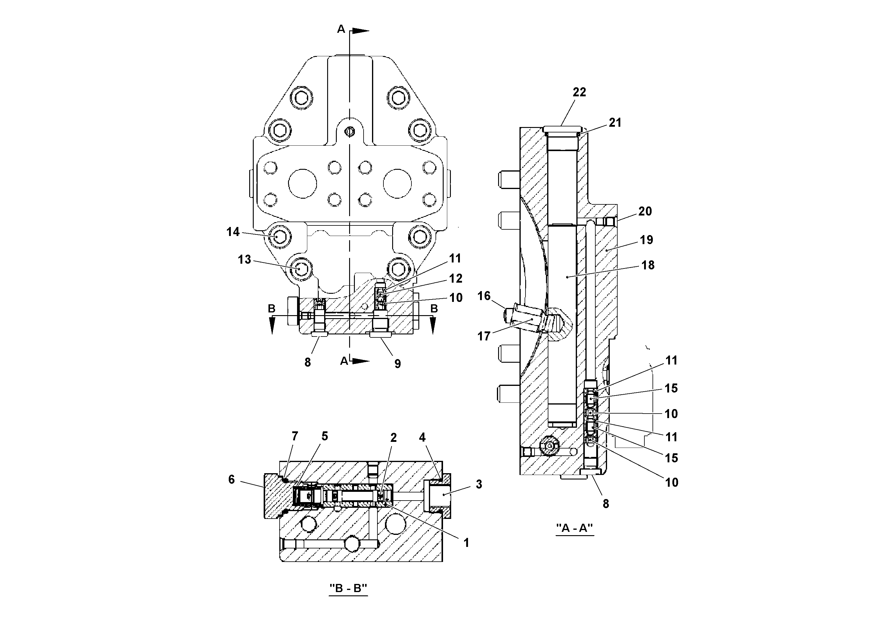 Схема запчастей Volvo SD115D/SD115F S/N 23273 - - 76033 Drum Drive Motor 