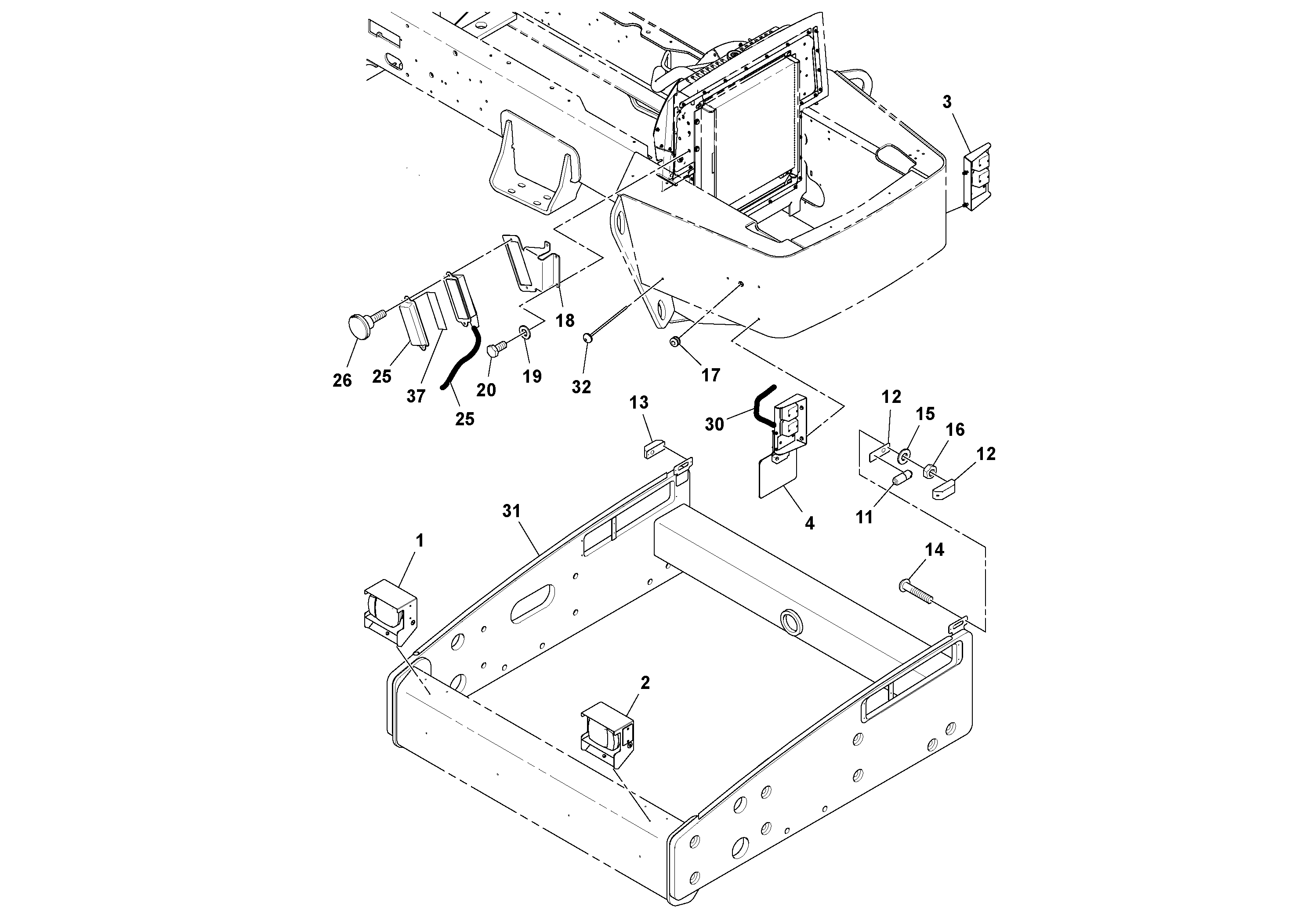 Схема запчастей Volvo SD130D/DX/F S/N 600012 - - 82254 HeadLight 