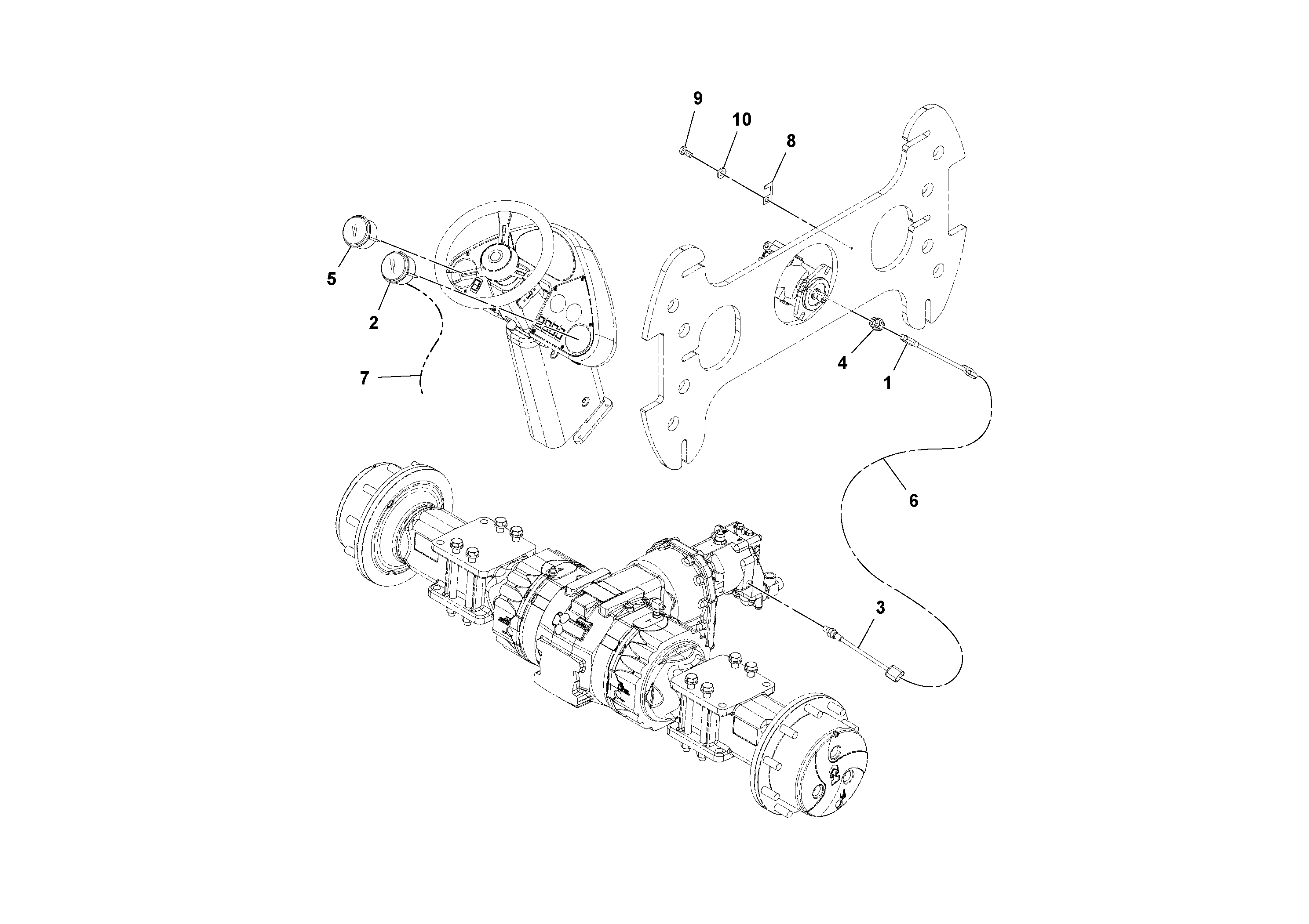 Схема запчастей Volvo SD130D/DX/F S/N 600012 - - 82340 Speedometer/vpm Meter Installation 