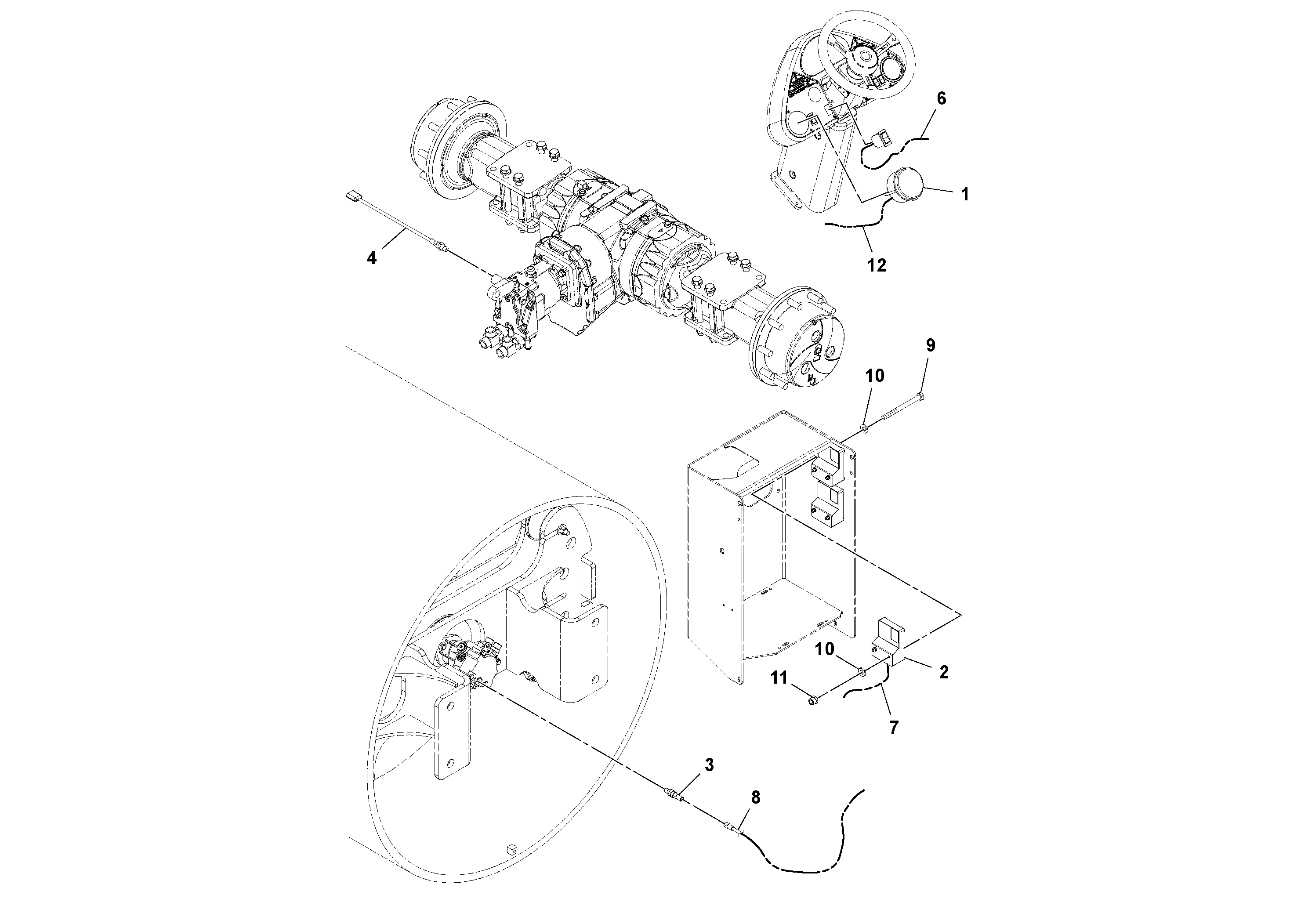 Схема запчастей Volvo SD130D/DX/F S/N 600012 - - 83478 Impactometer/autovibration Gauge Installation 