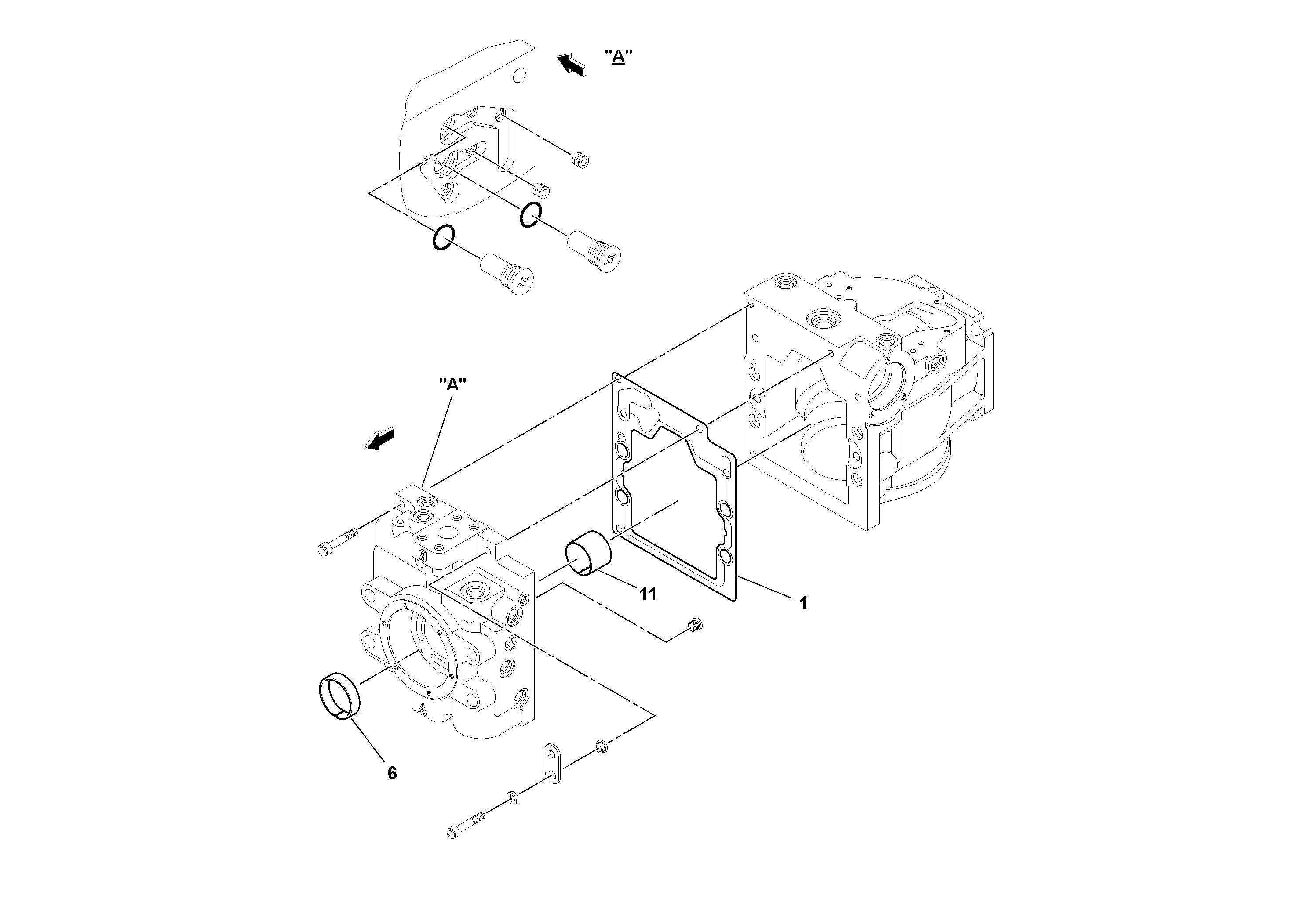 Схема запчастей Volvo SD130D/DX/F S/N 600012 - - 84417 Propulsion Pump 