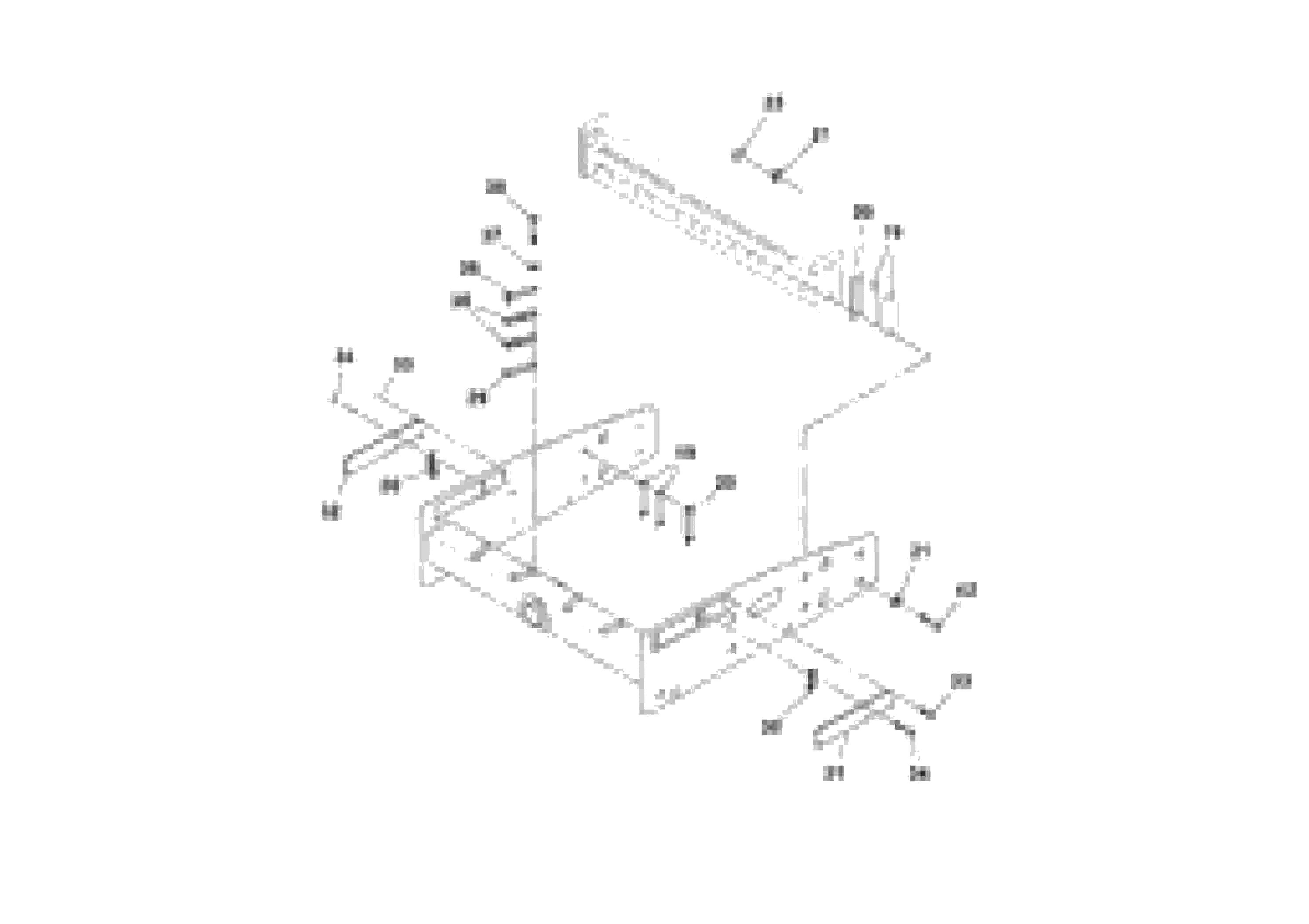 Схема запчастей Volvo SD130D/DX/F S/N 600012 - - 77960 Front Frame Installation 