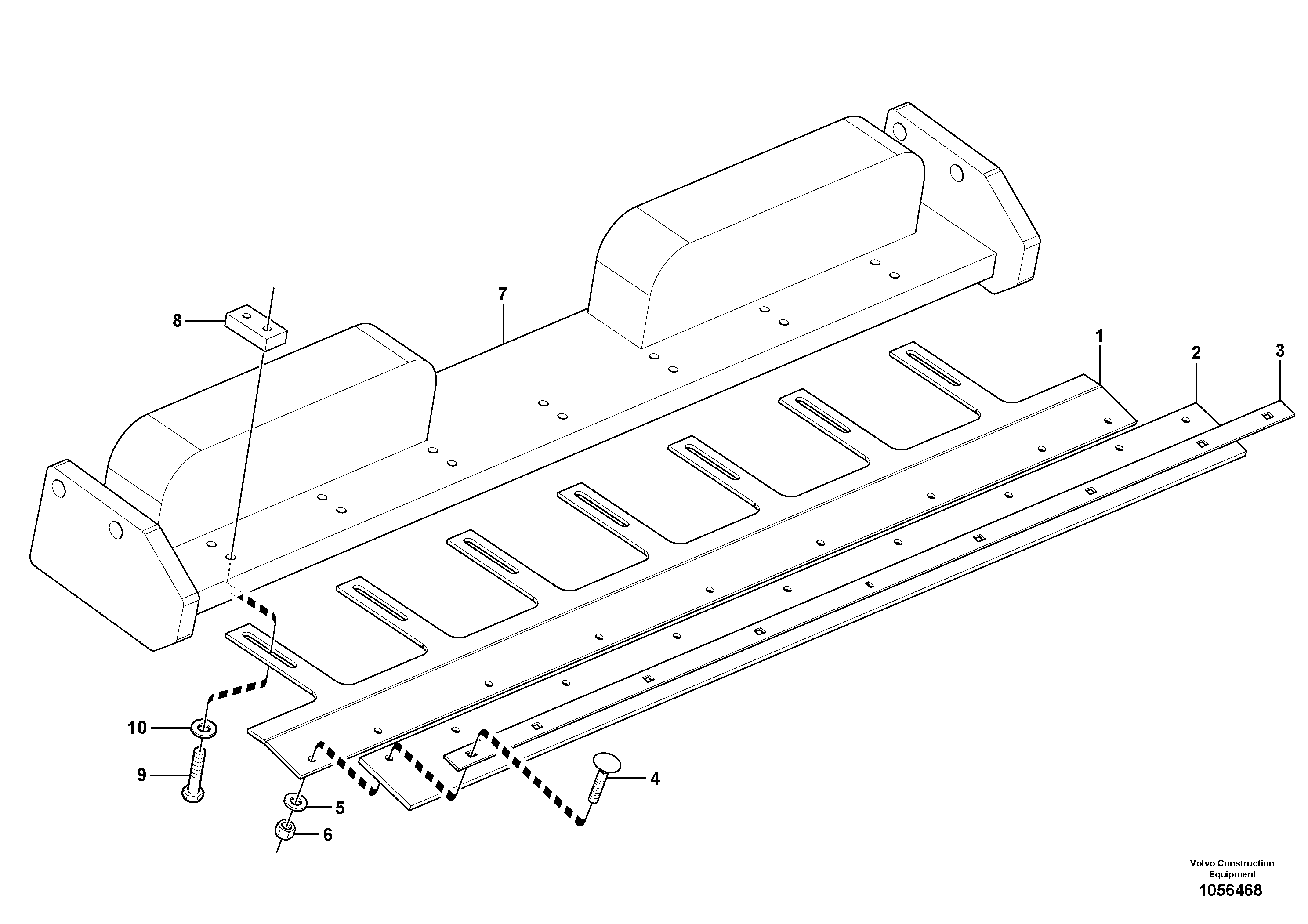 Схема запчастей Volvo SD130D/DX/F S/N 600012 - - 81718 Inside Scraper Installation 