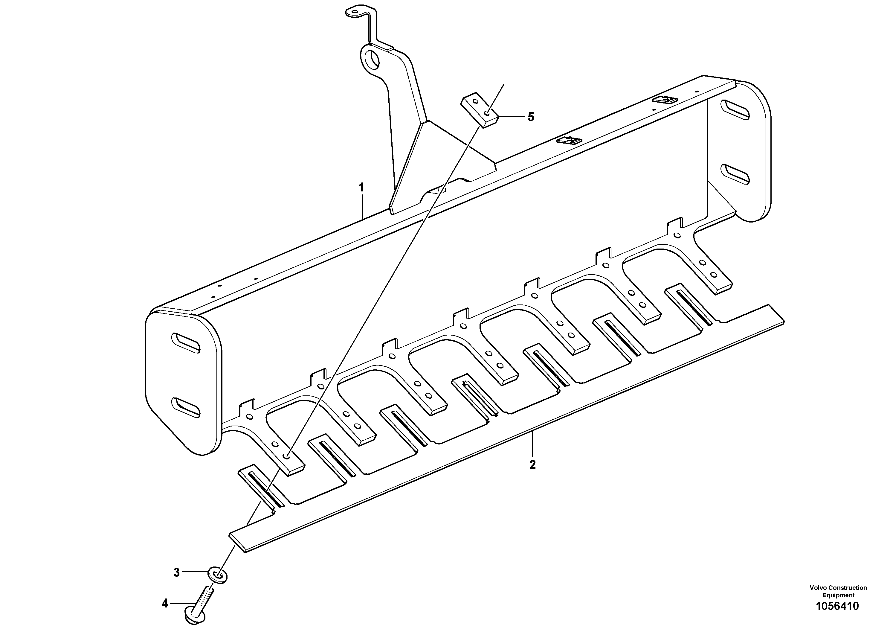 Схема запчастей Volvo SD130D/DX/F S/N 600012 - - 84338 Scraper Installation 