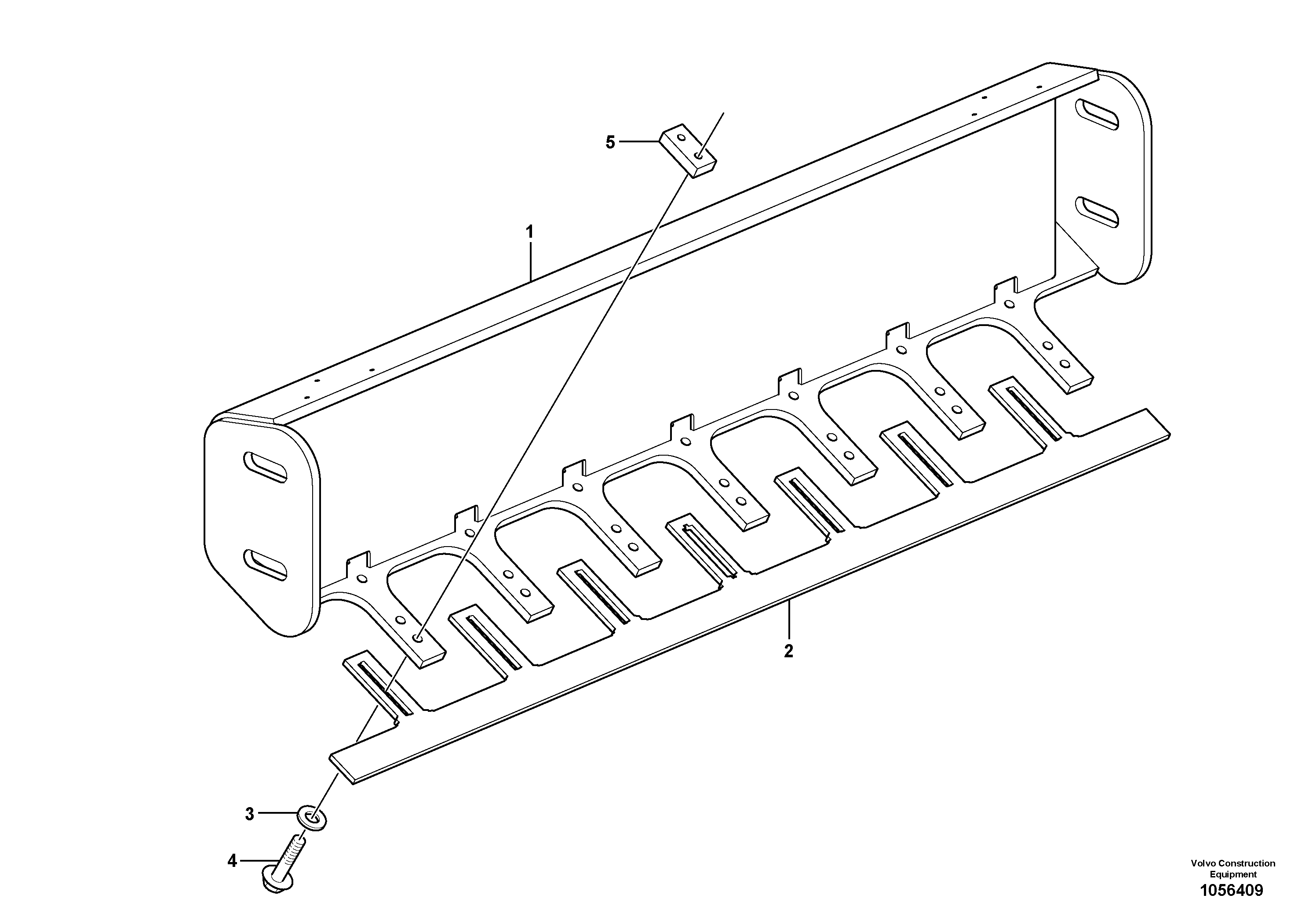 Схема запчастей Volvo SD130D/DX/F S/N 600012 - - 89653 Scraper Installation 
