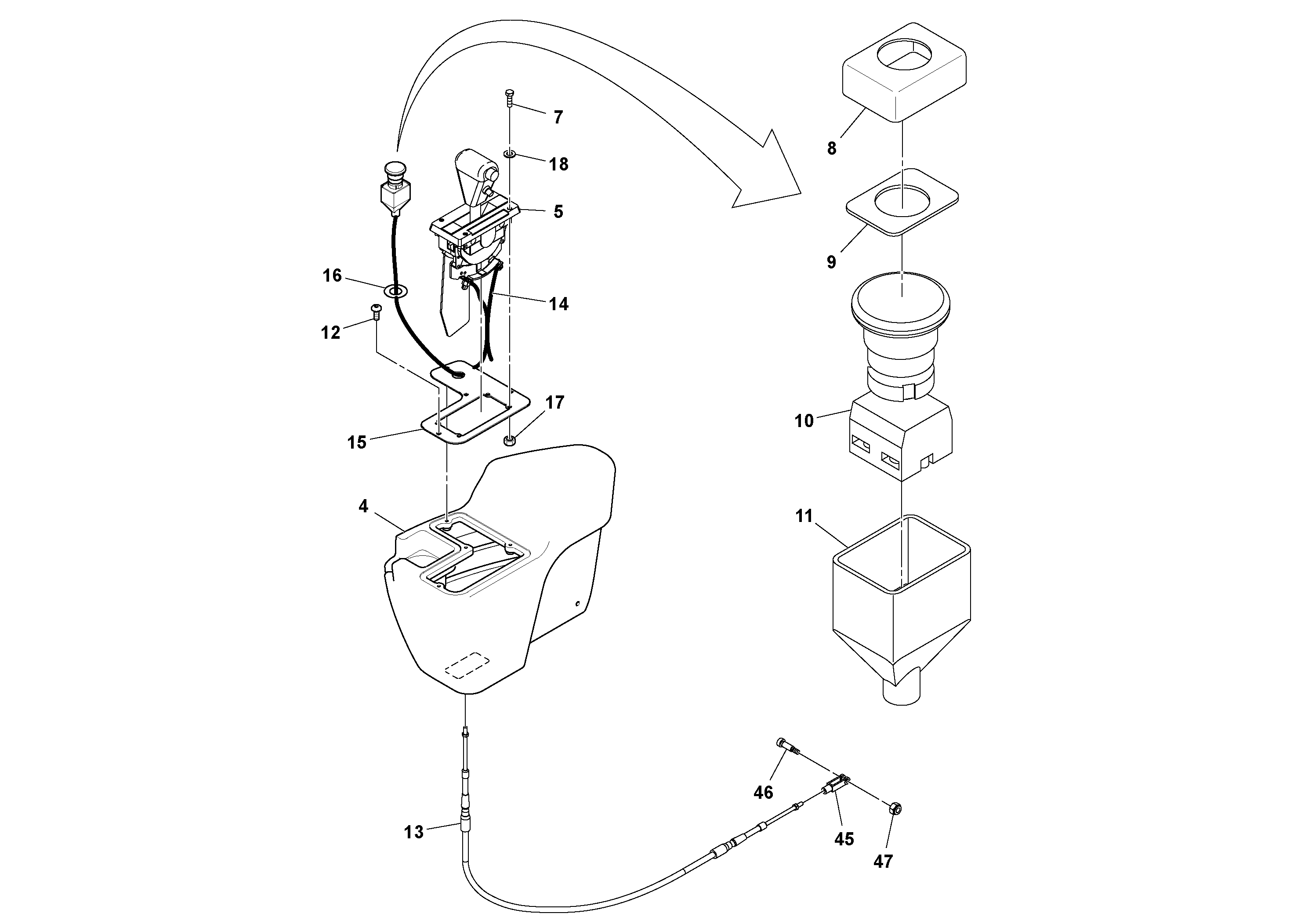 Схема запчастей Volvo SD130D/DX/F S/N 600012 - - 85961 Cab Assembly 
