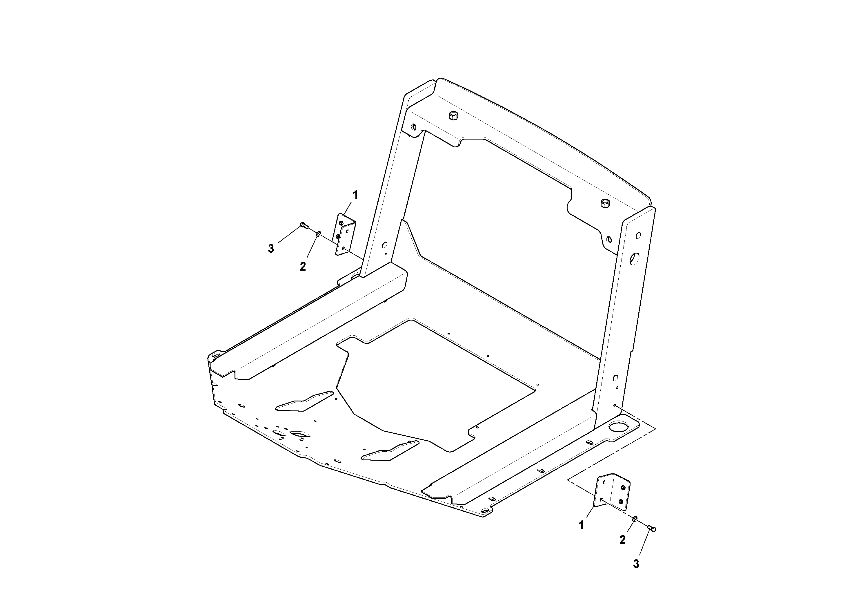 Схема запчастей Volvo SD130D/DX/F S/N 600012 - - 86295 ROPS Ship Loose 