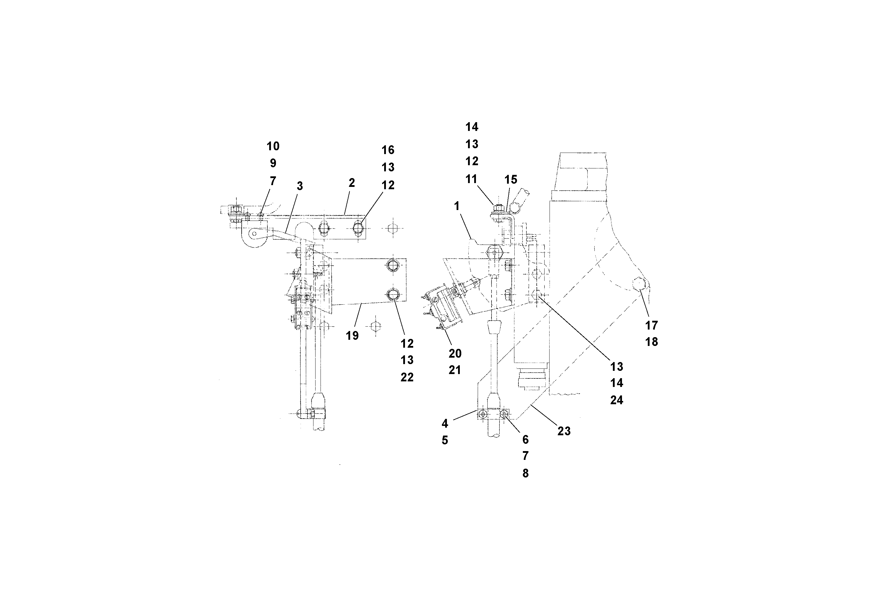 Схема запчастей Volvo RW100A S/N 196960 - - 91754 Traction Pump Control Assembly 