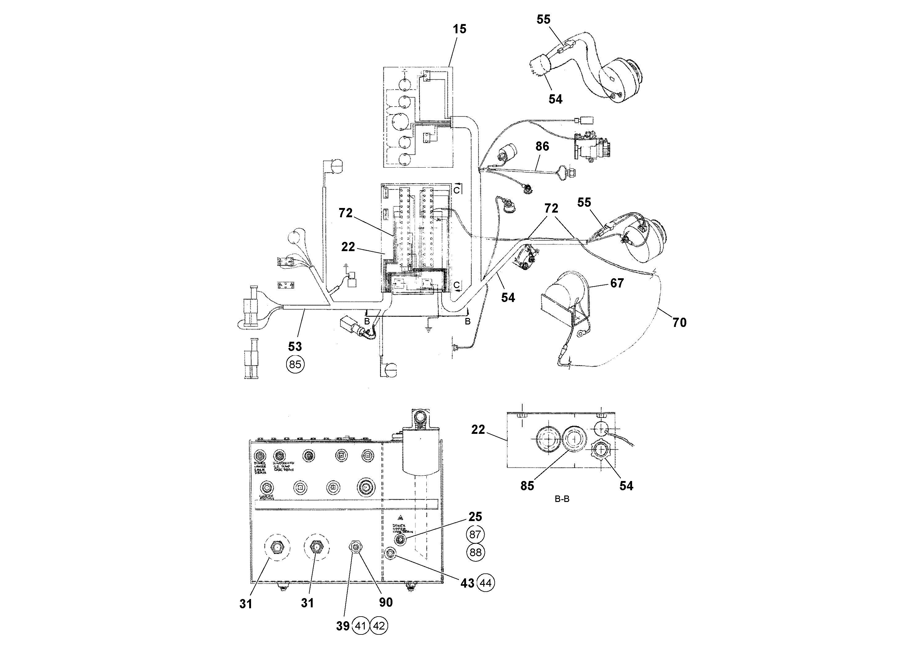 Схема запчастей Volvo RW100A S/N 196960 - - 92734 Drive Installation 