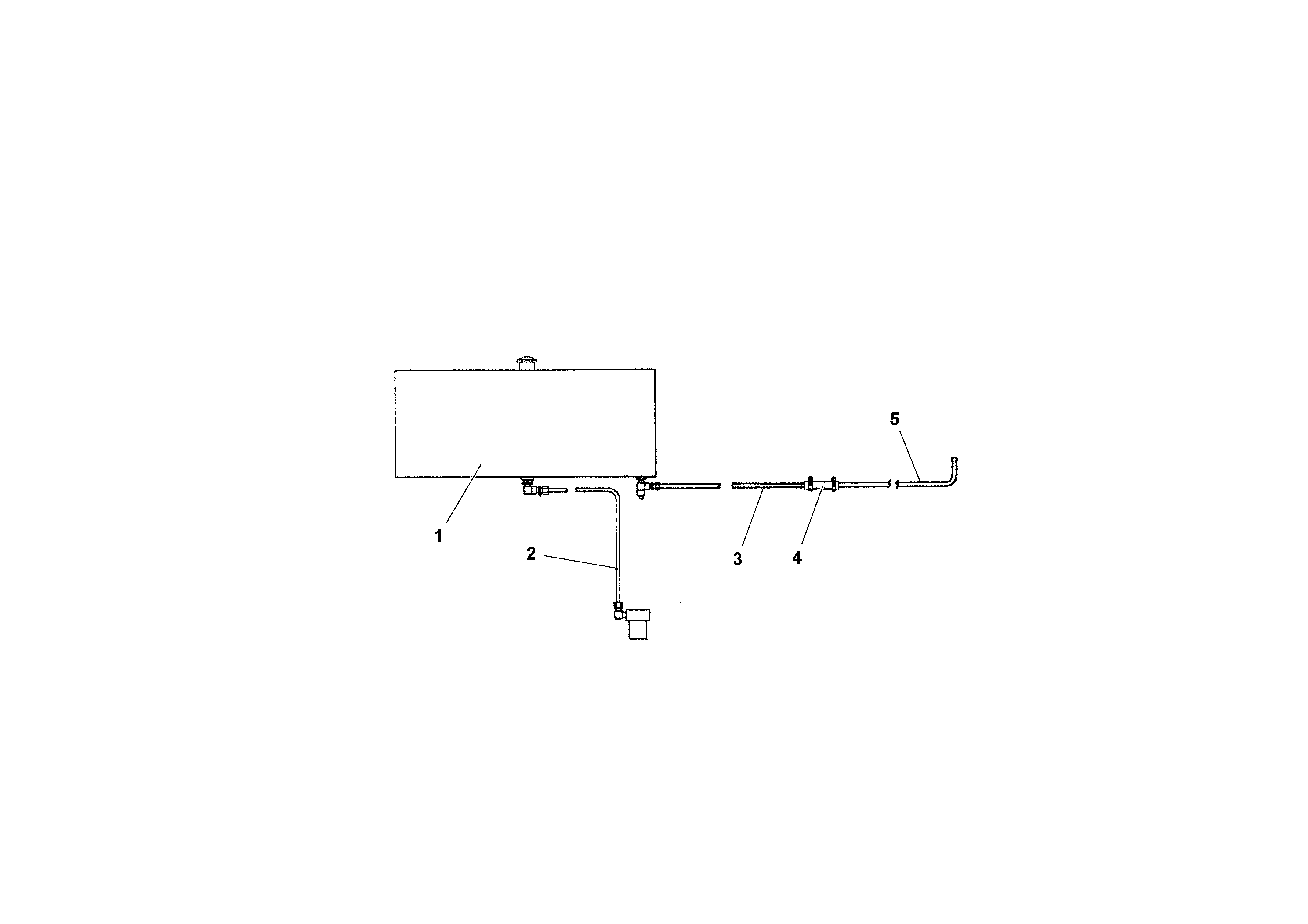Схема запчастей Volvo RW195D S/N 197517- - 51490 Engine Fuel Tank and Lines 