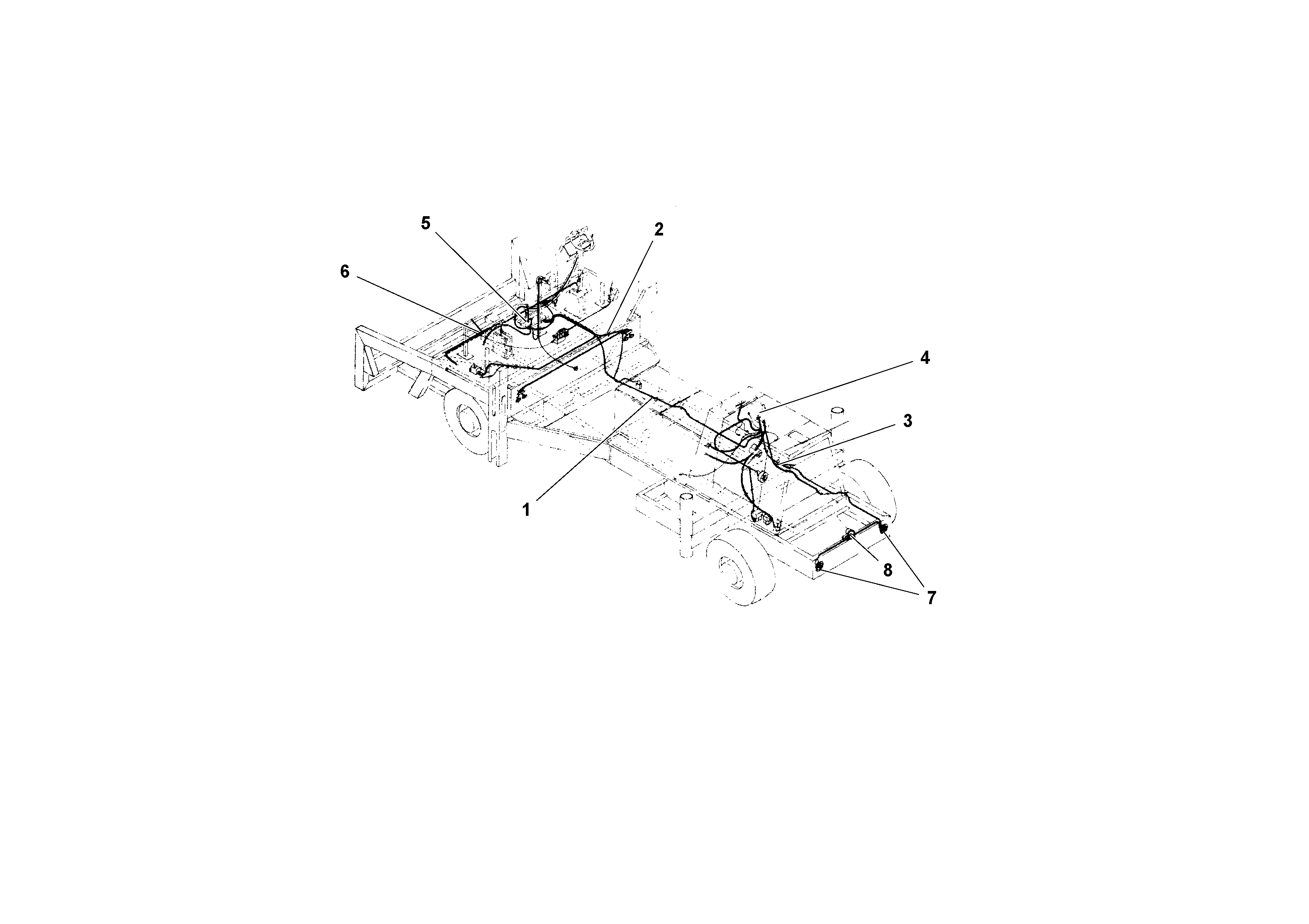 Схема запчастей Volvo RW195D S/N 197517- - 55467 Tractor Electrical Components and Wire Routing 