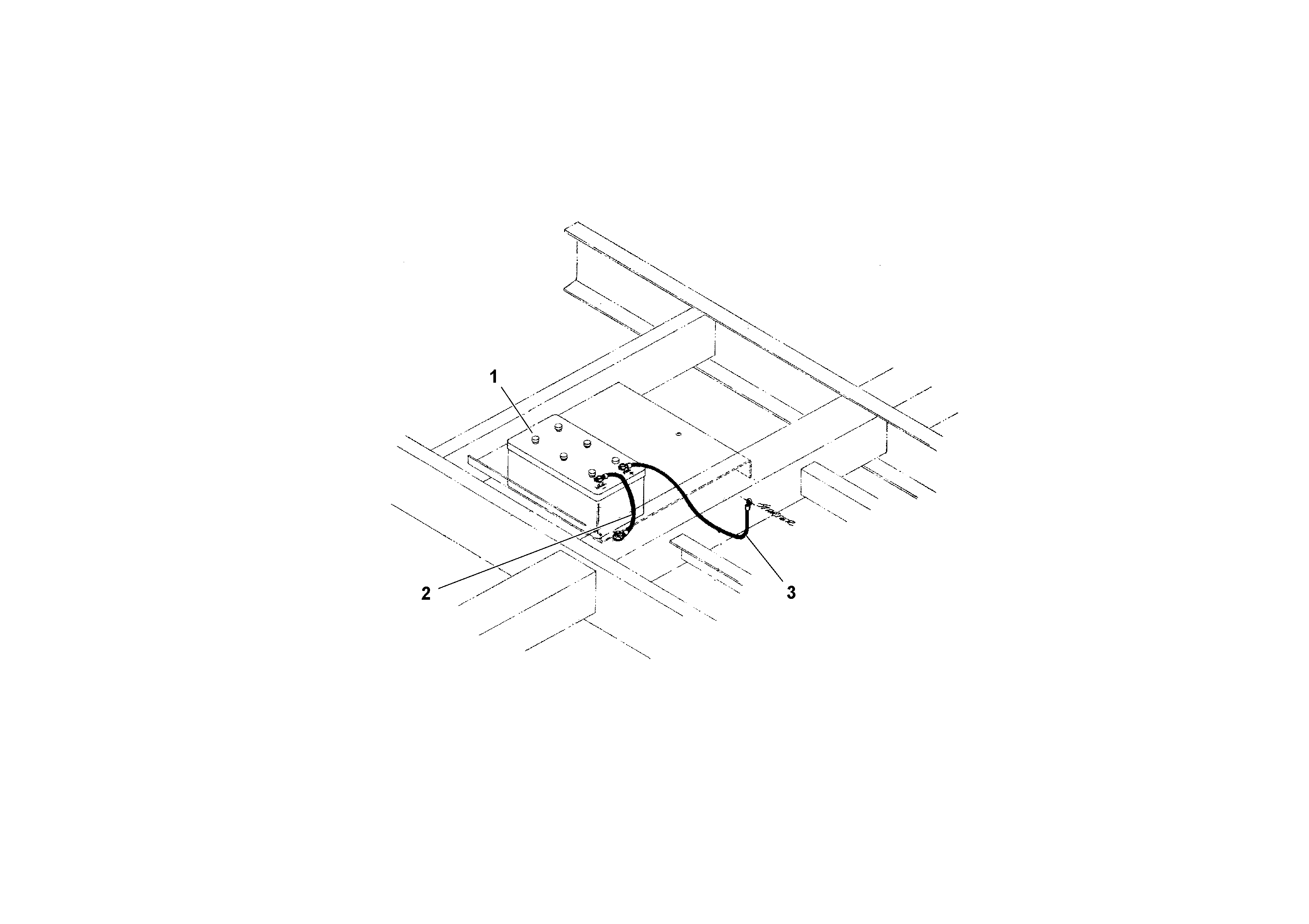 Схема запчастей Volvo RW195D S/N 197517- - 56729 Battery Arrangement 