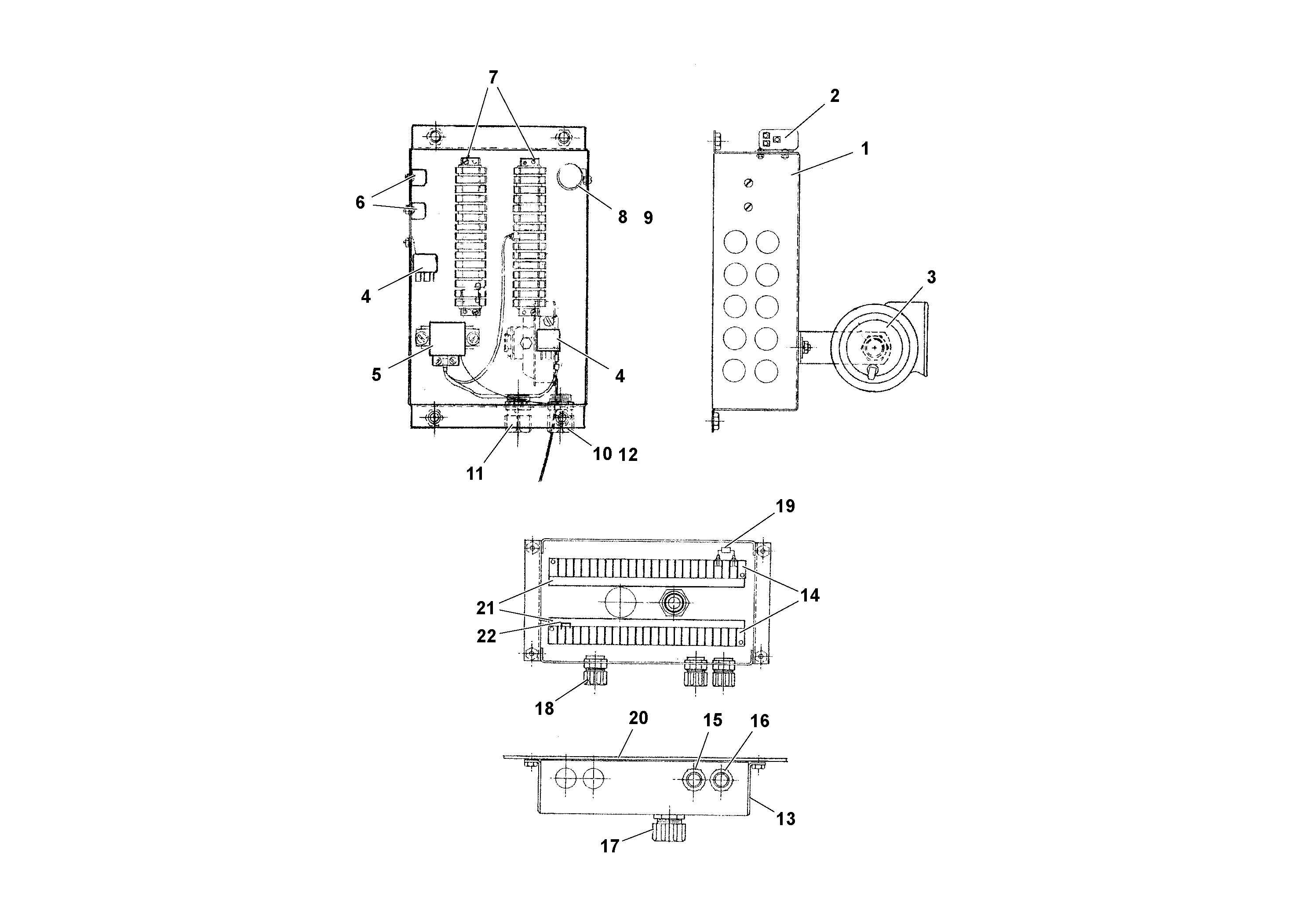 Схема запчастей Volvo RW195D S/N 197517- - 57104 Junction Box Assemblies 