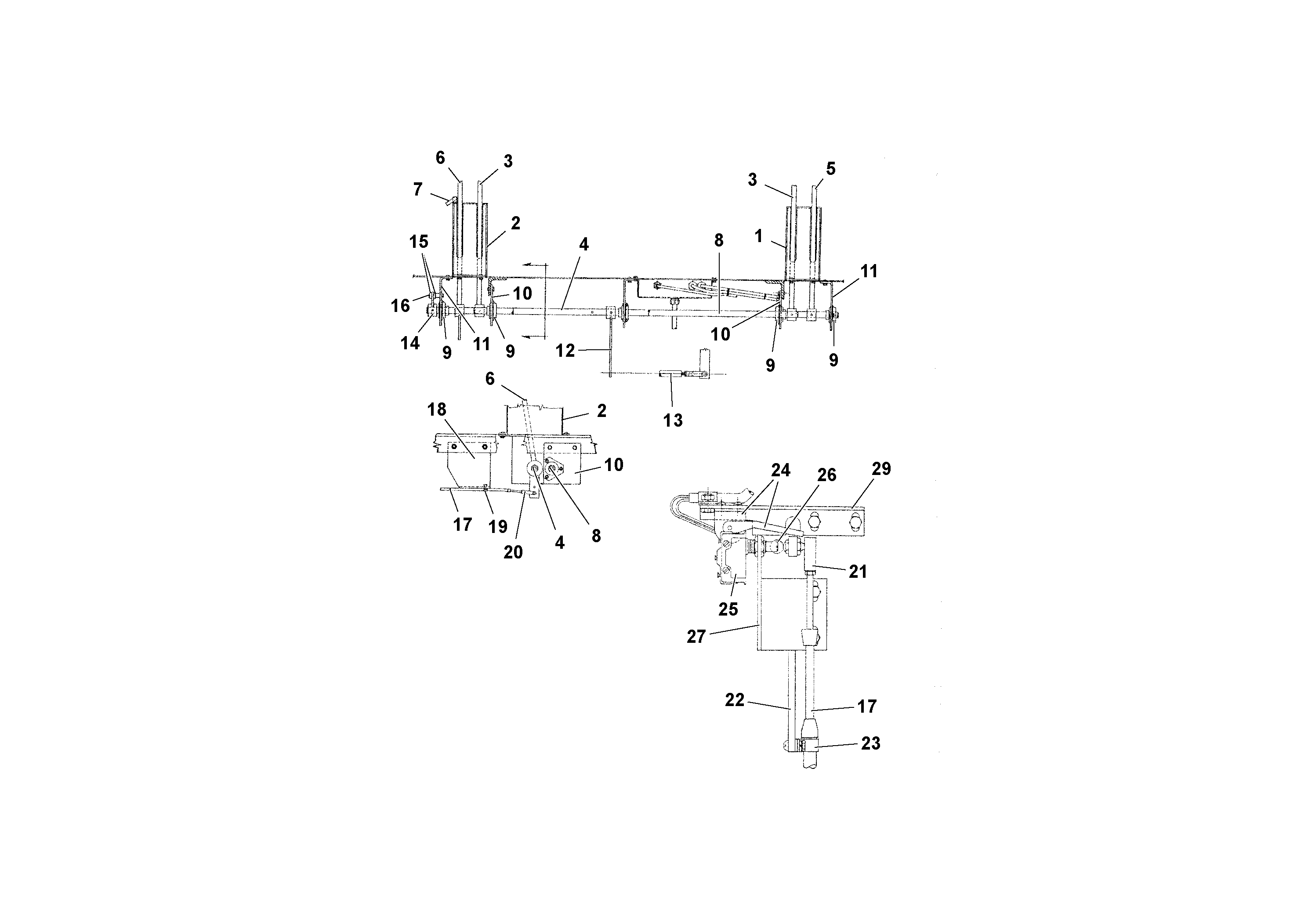 Схема запчастей Volvo RW195D S/N 197517- - 86549 Travel and Conveyor Controls 