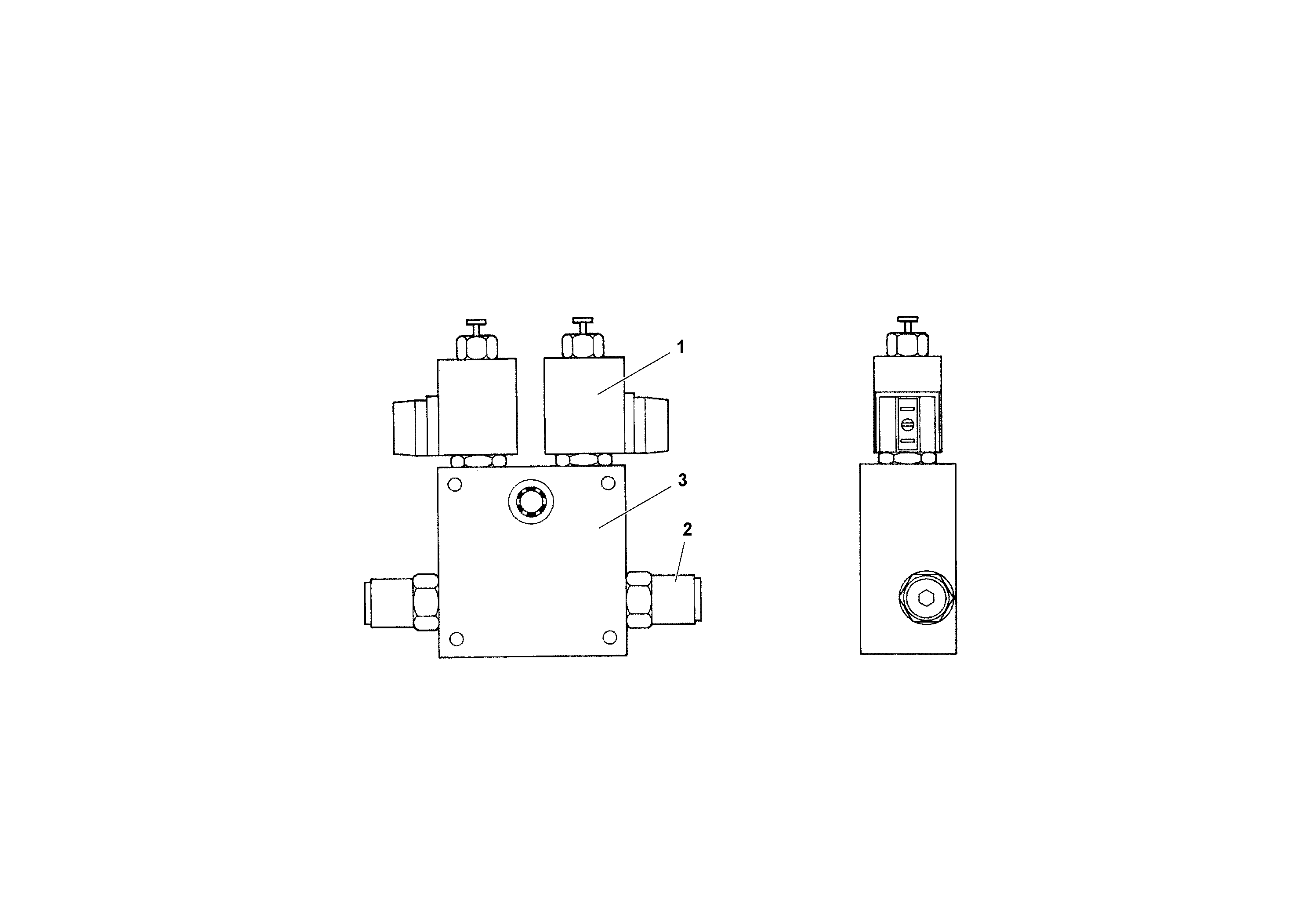 Схема запчастей Volvo RW195D S/N 197517- - 56966 Broom Lift Valve Assembly 