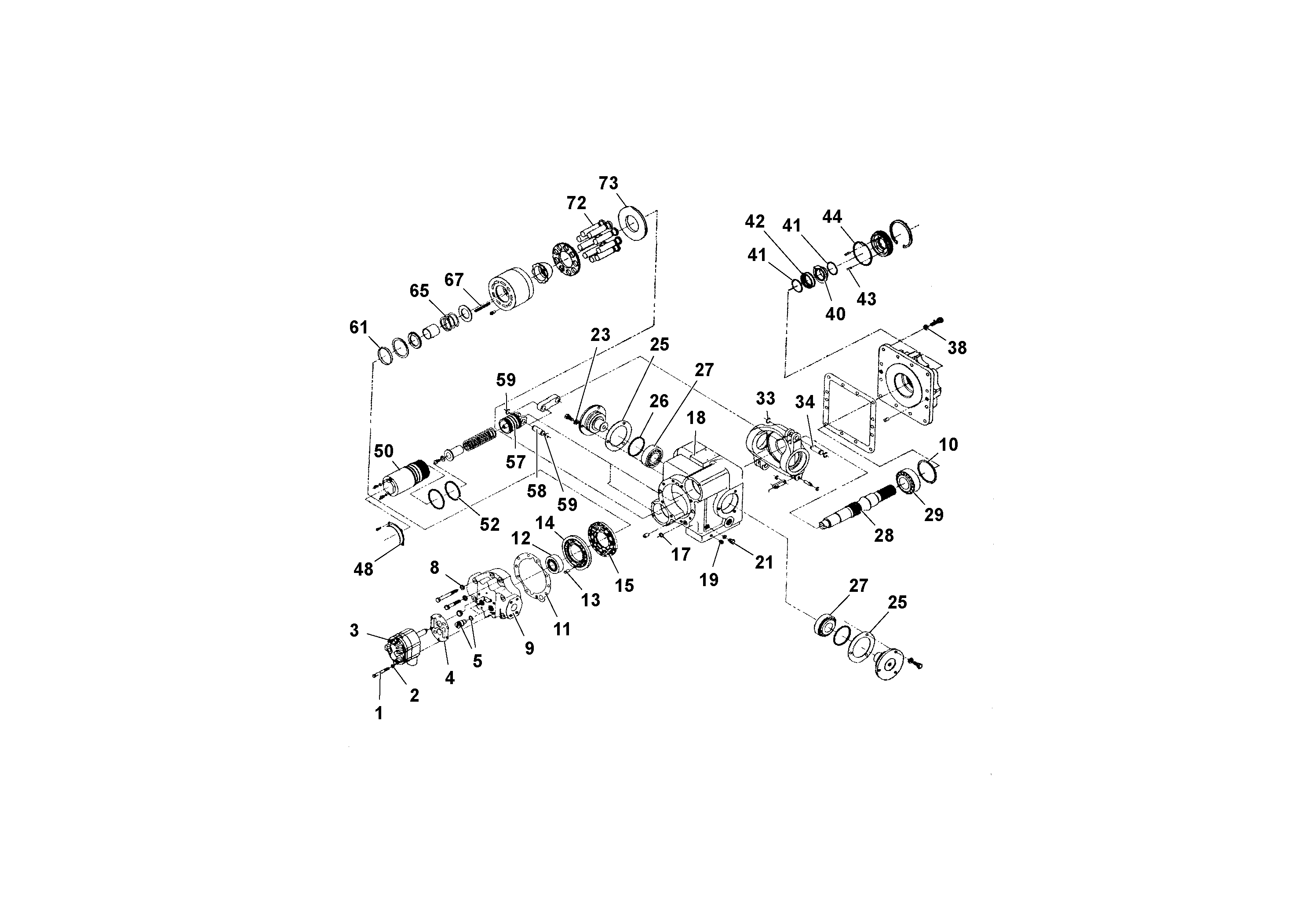 Схема запчастей Volvo RW195D S/N 197517- - 21890 Conveyor Drive Pump 
