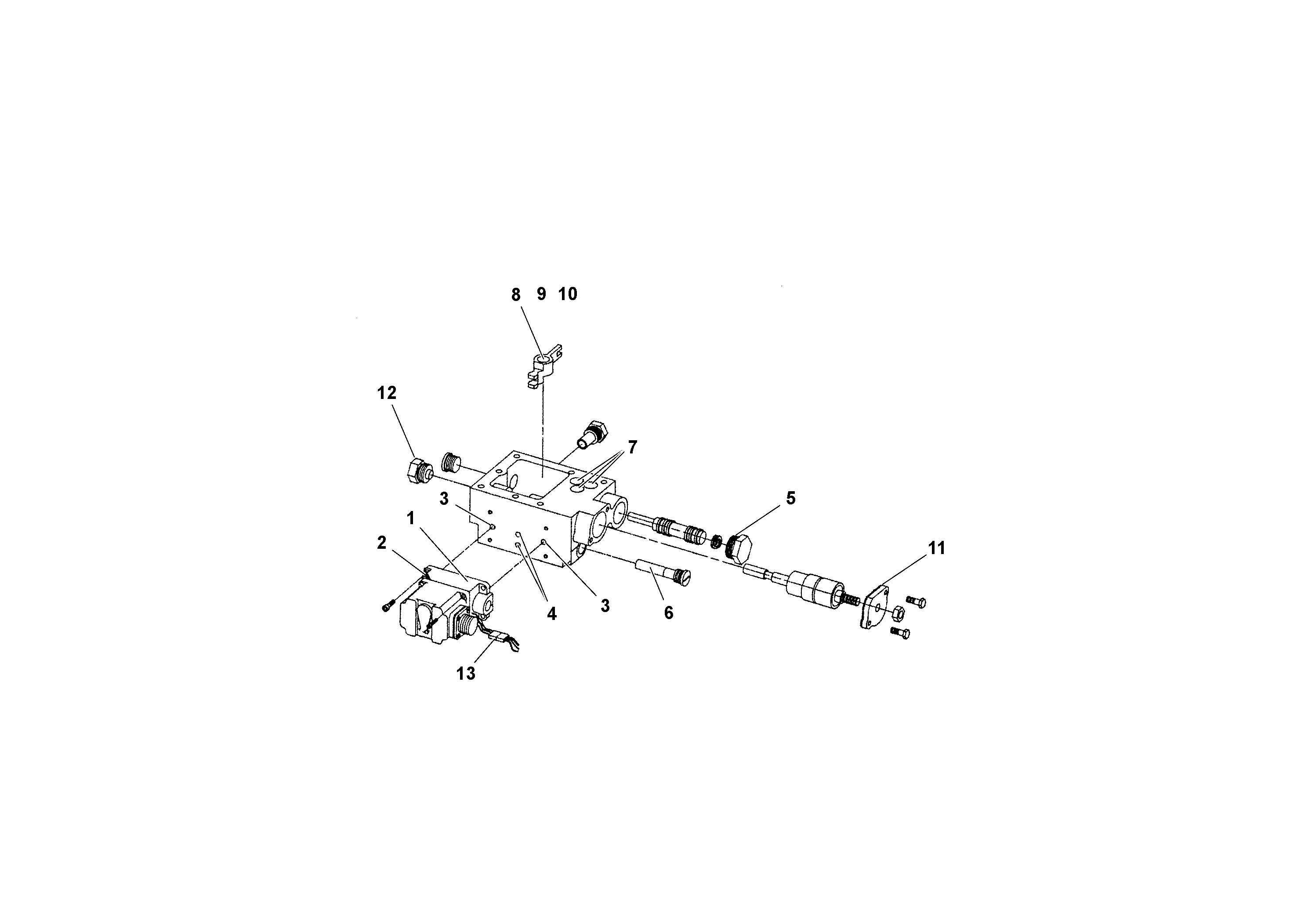 Схема запчастей Volvo RW195D S/N 197517- - 21902 Electrical Displacement Control For Conveyor Drive Pump 
