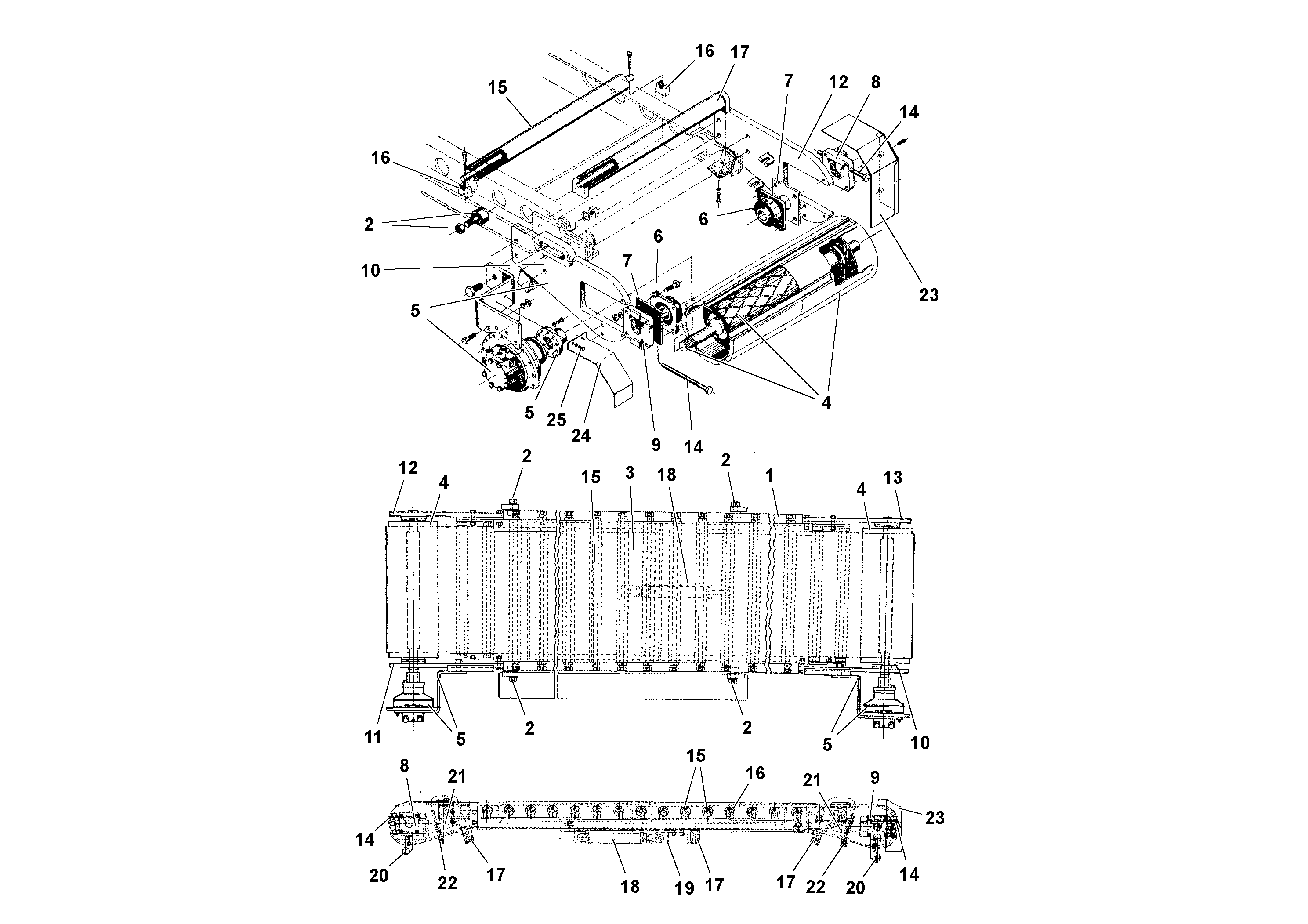 Схема запчастей Volvo RW195D S/N 197517- - 52670 Conveyor System 