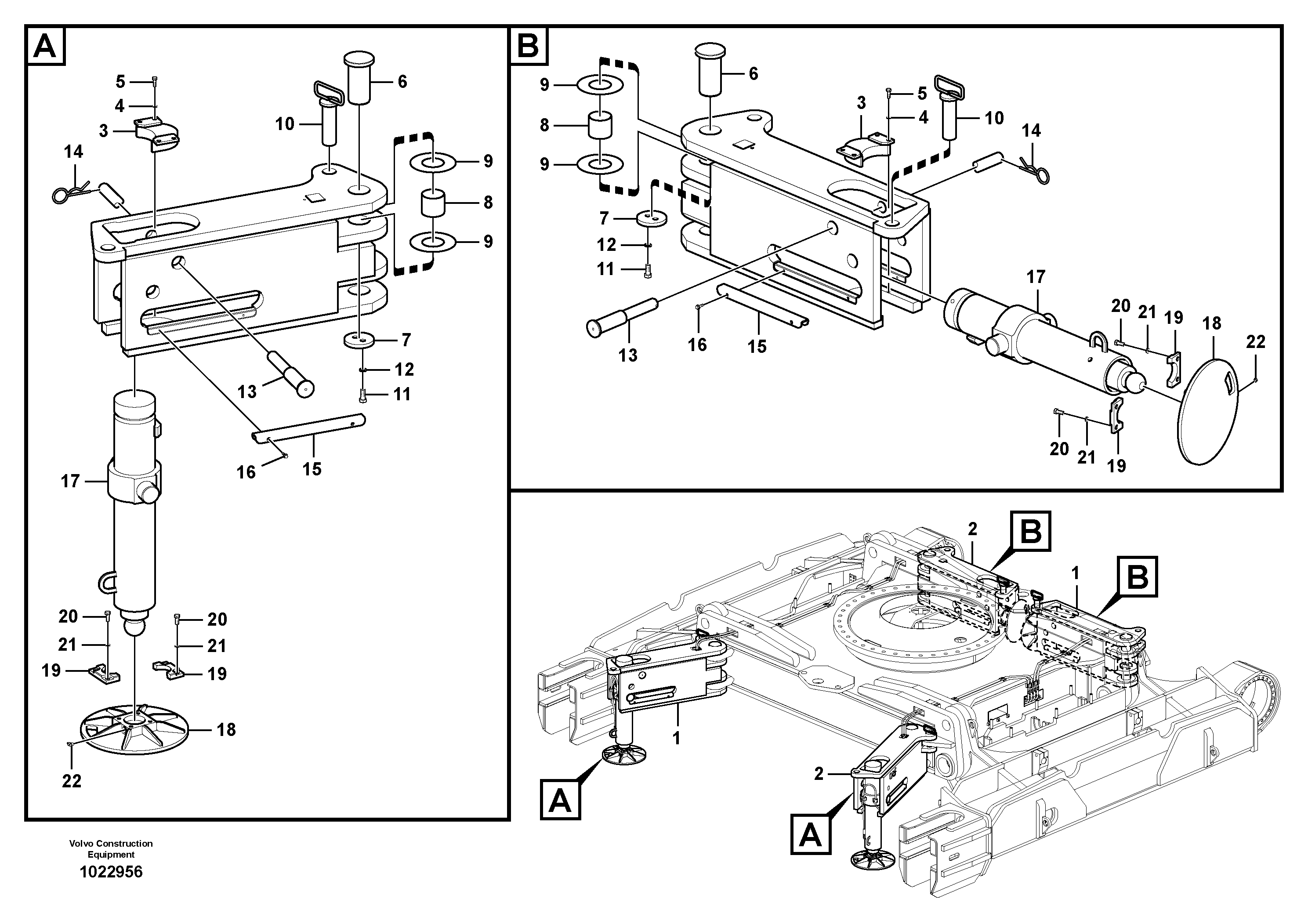 Схема запчастей Volvo PL4611 - 75695 Stabilisers 