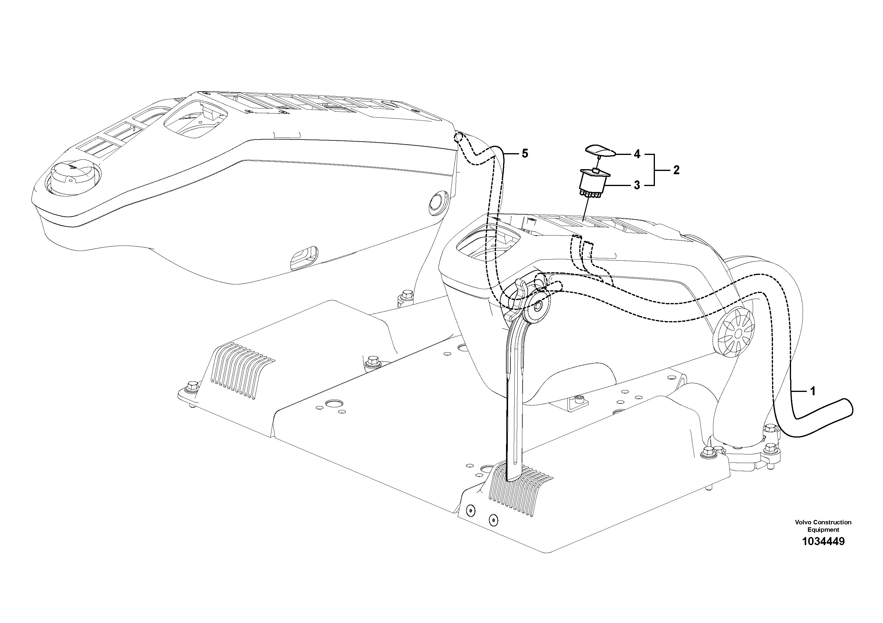 Схема запчастей Volvo PL4611 - 91867 Cable and wire harness, instrument panel 