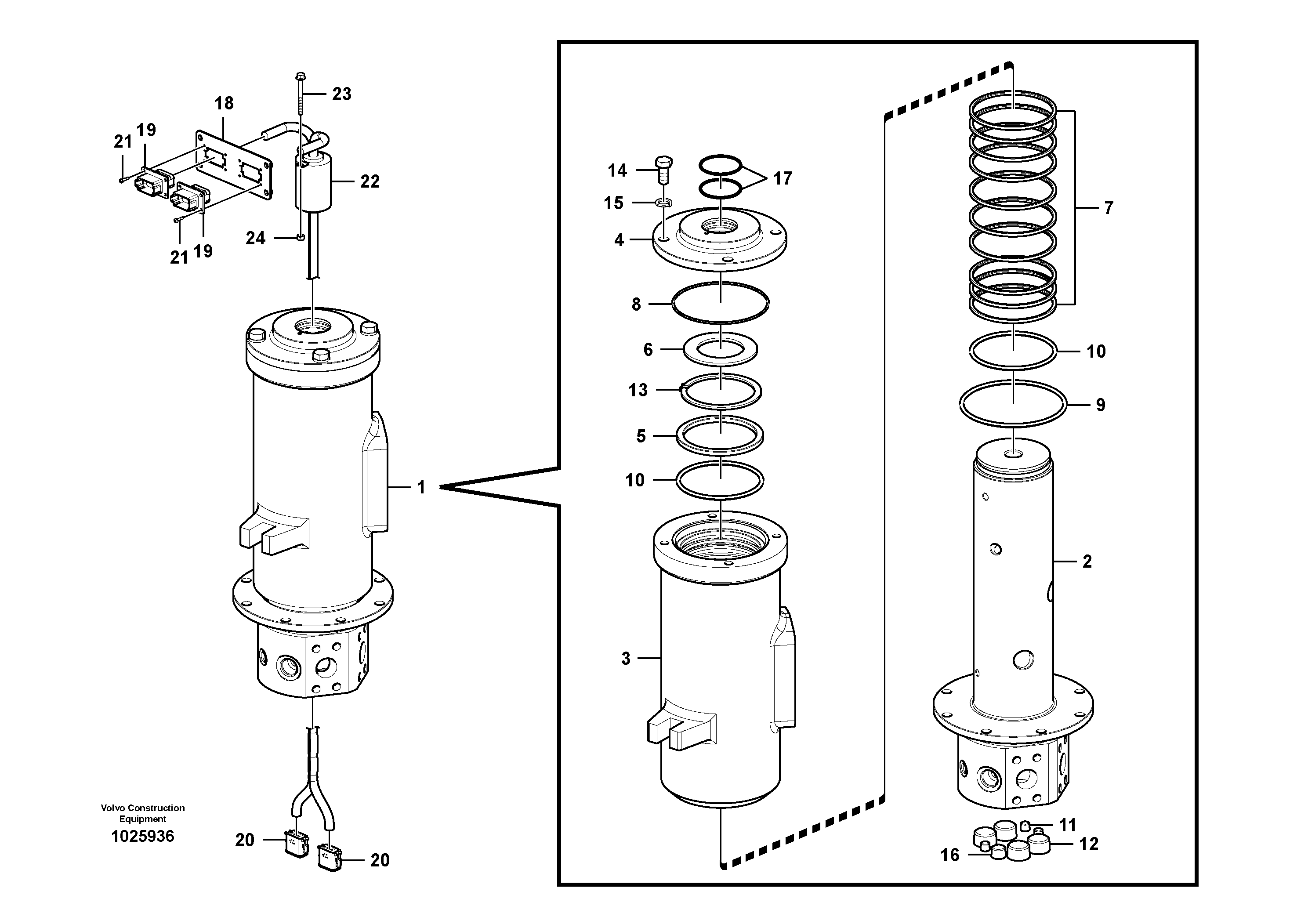 Схема запчастей Volvo PL4611 - 73473 Шарнир поворотный 