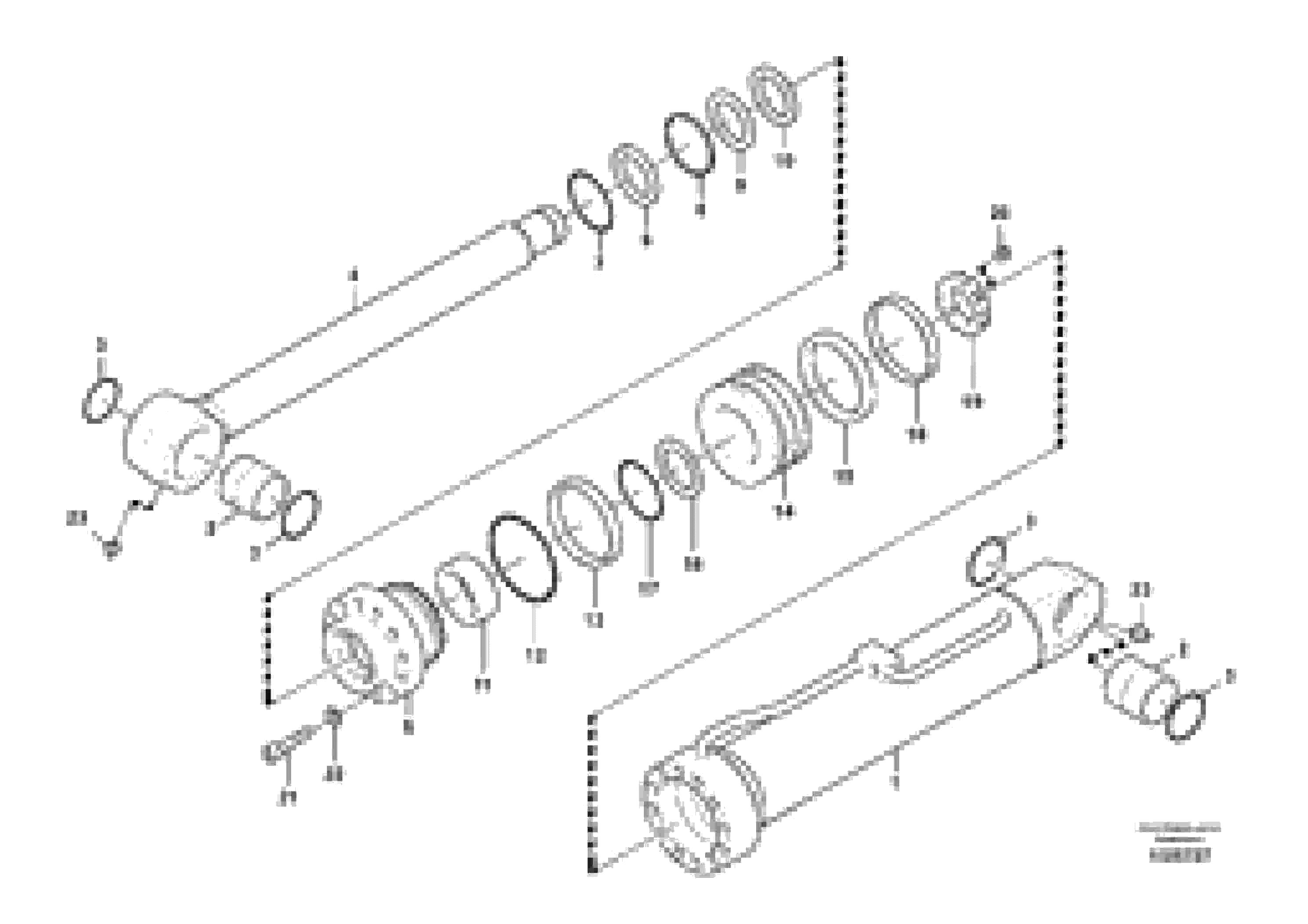 Схема запчастей Volvo PL4611 - 51814 Hydraulic cylinder, Removal Counterweight 