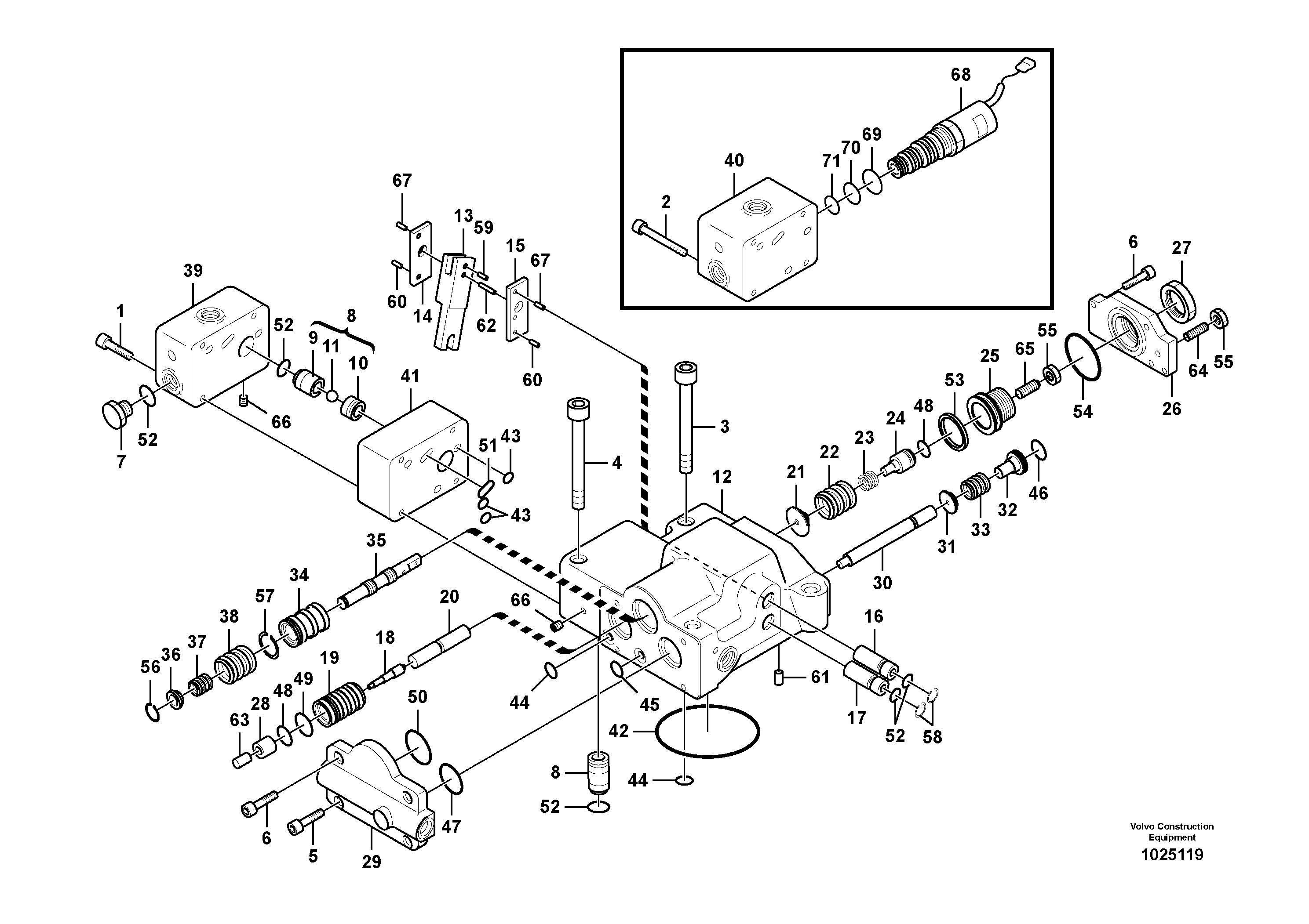 Схема запчастей Volvo PL4608 - 94377 Regulator, hydraulic pump 
