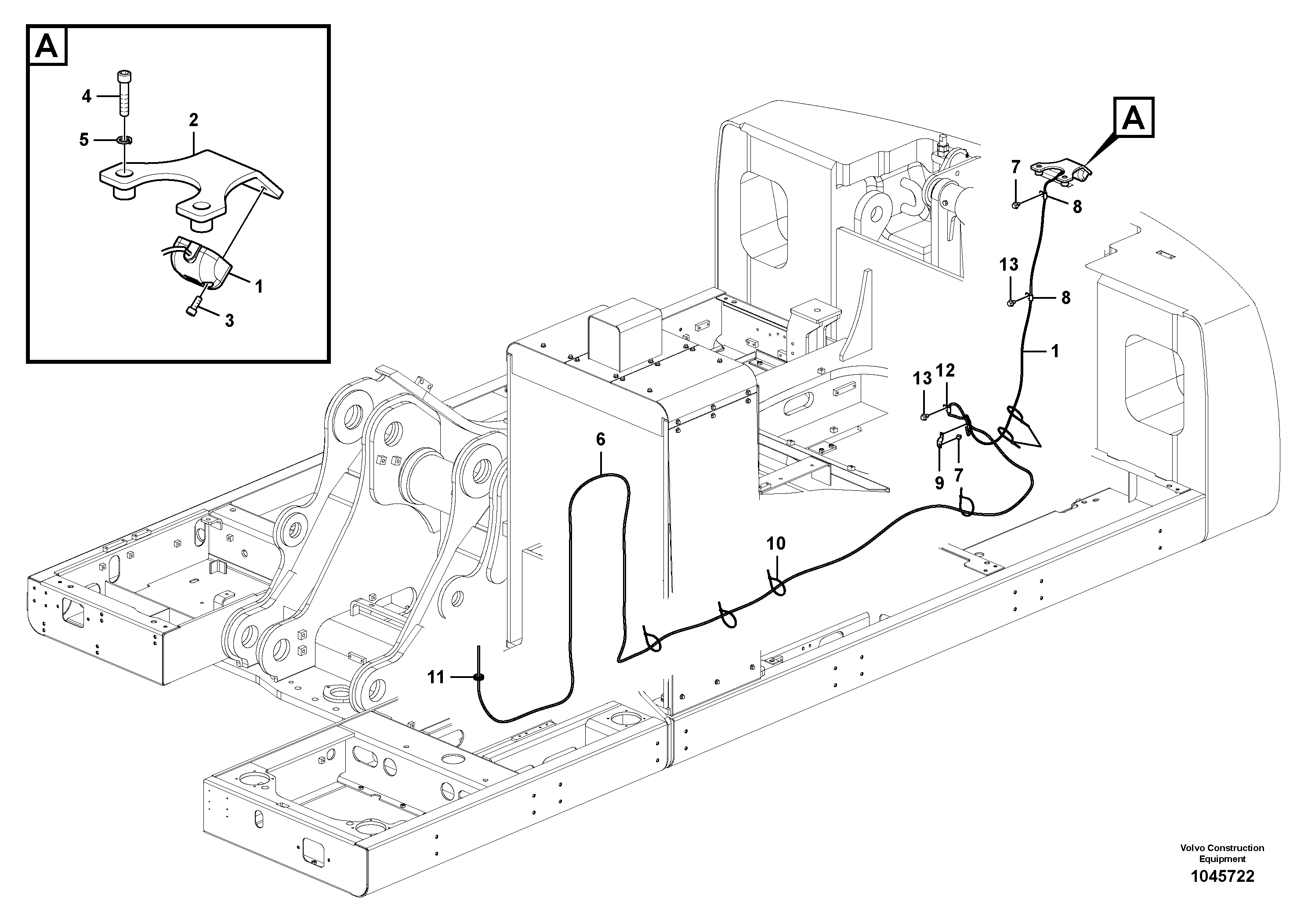 Схема запчастей Volvo PL4608 - 104081 Rear view camera 