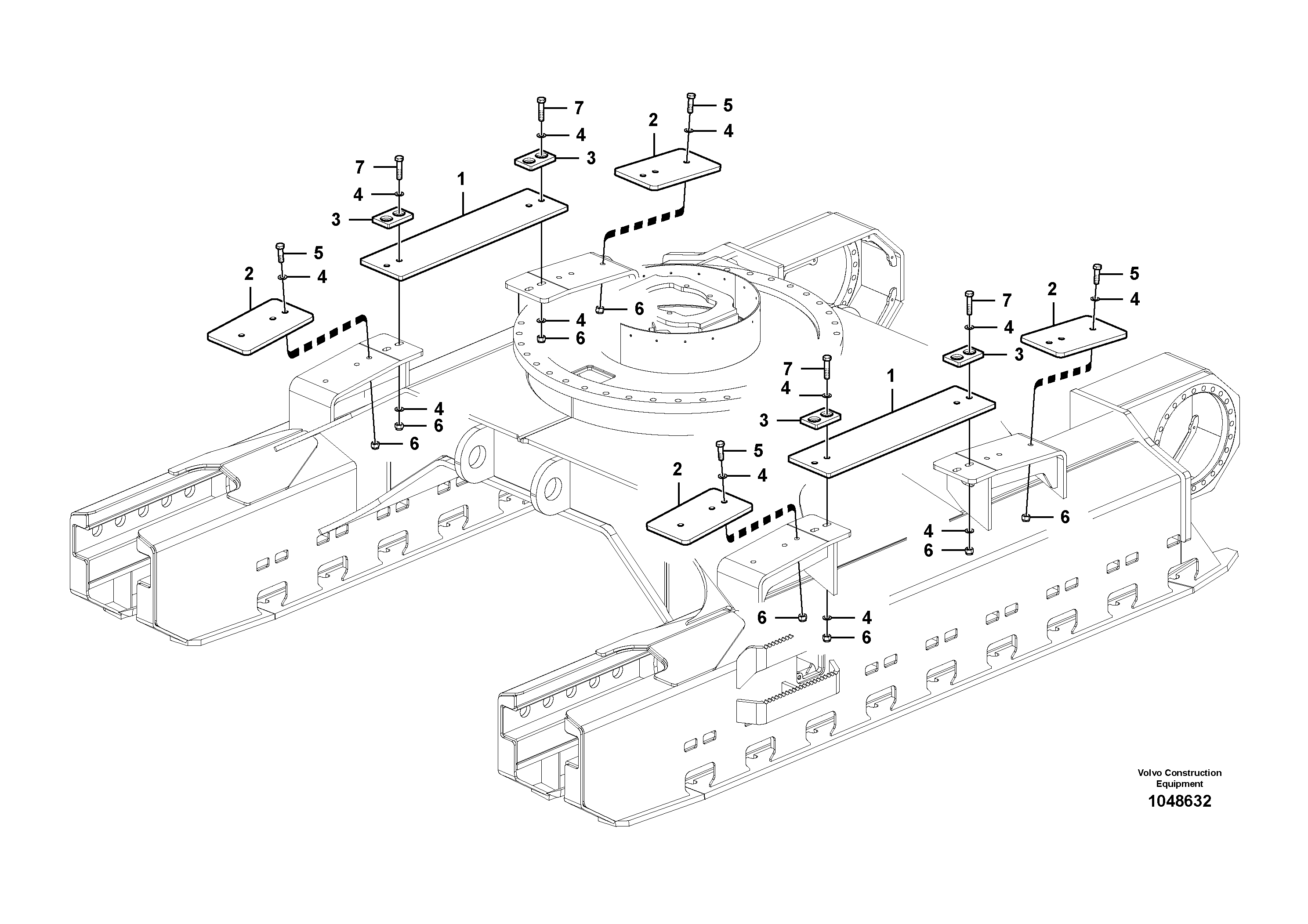 Схема запчастей Volvo FB2800C - 67704 Skid Rail 