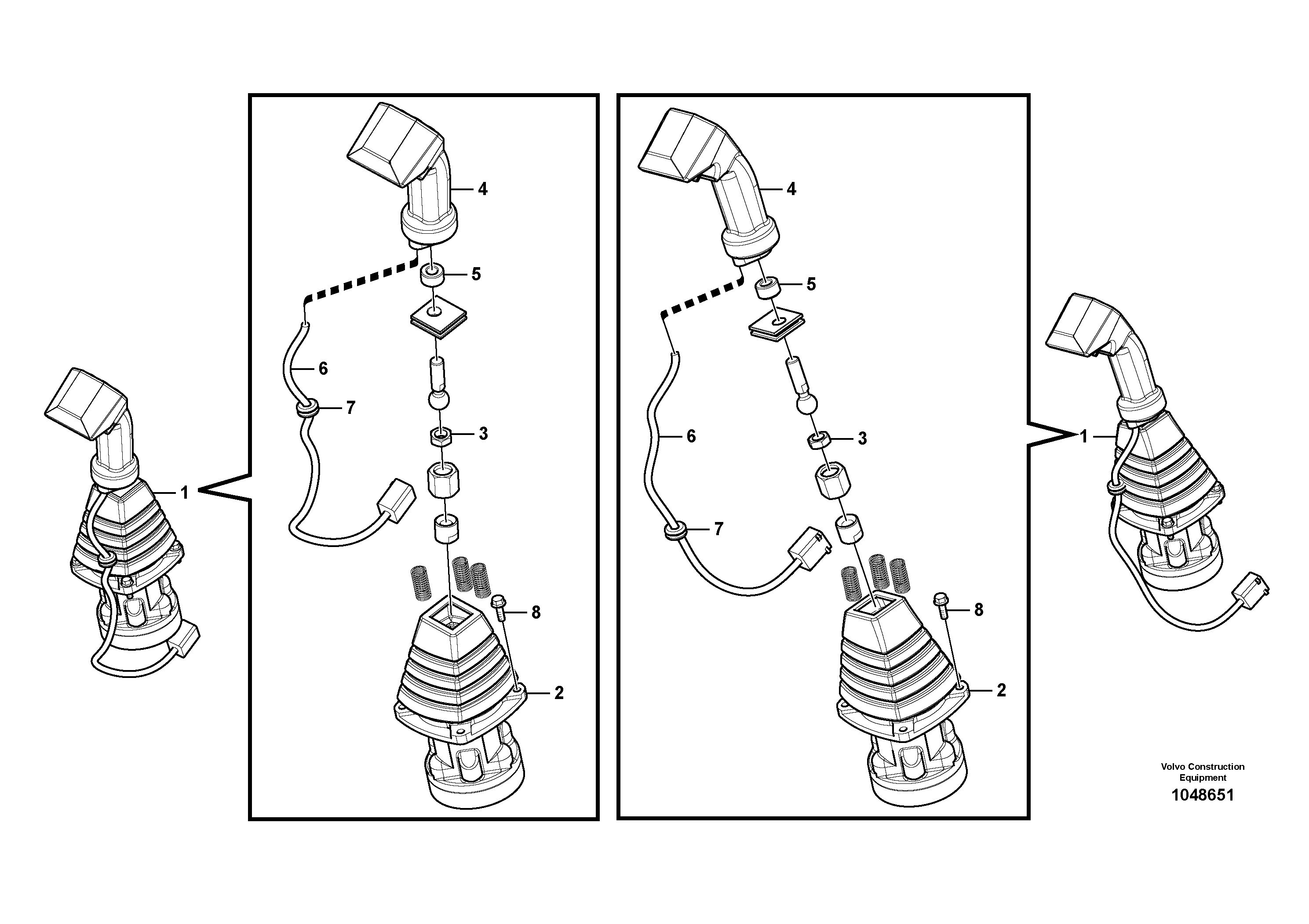 Схема запчастей Volvo FB2800C - 75750 Servo system, remote control valve 