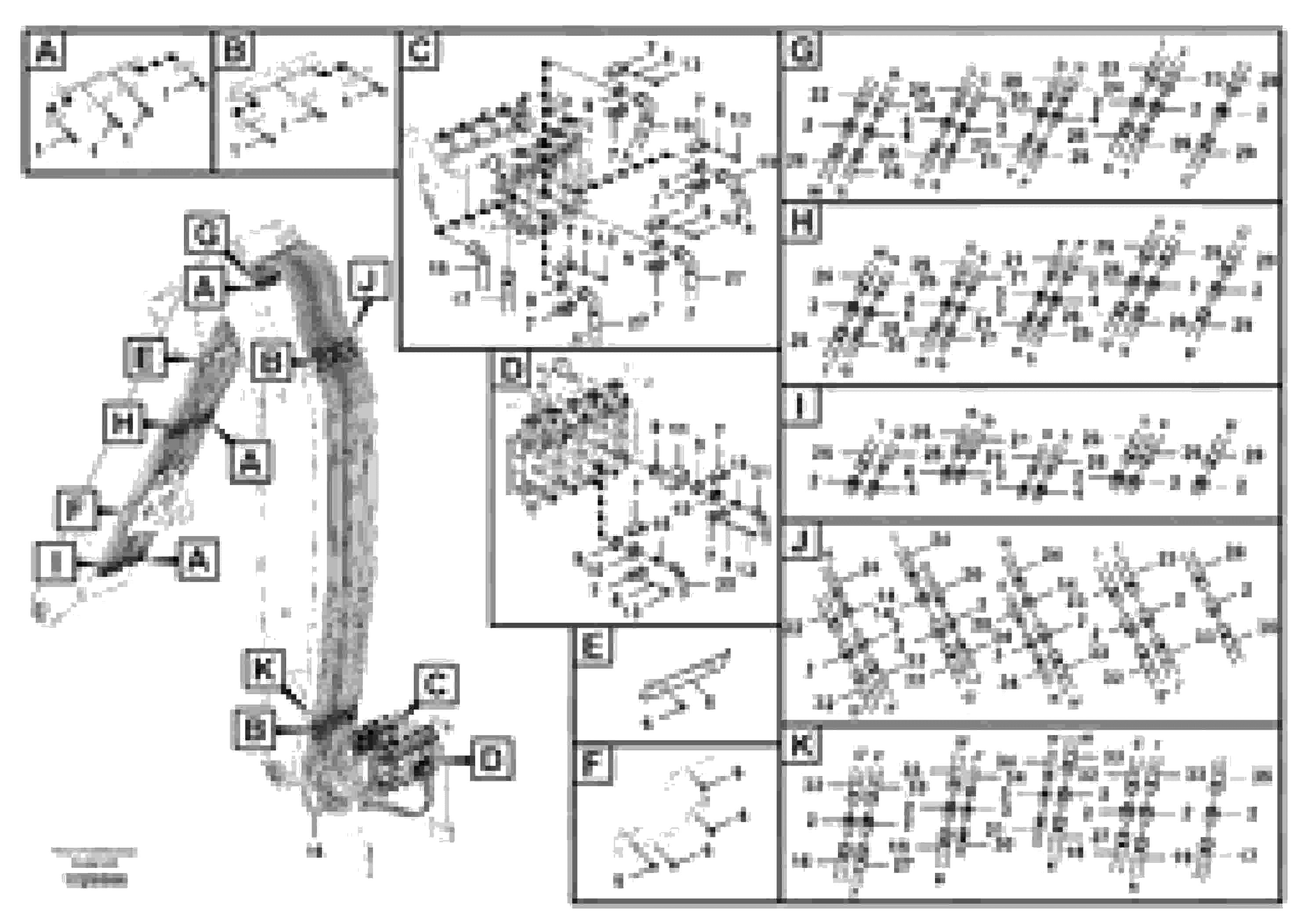 Схема запчастей Volvo FB2800C - 74782 Working hydraulic, attachment head piping 