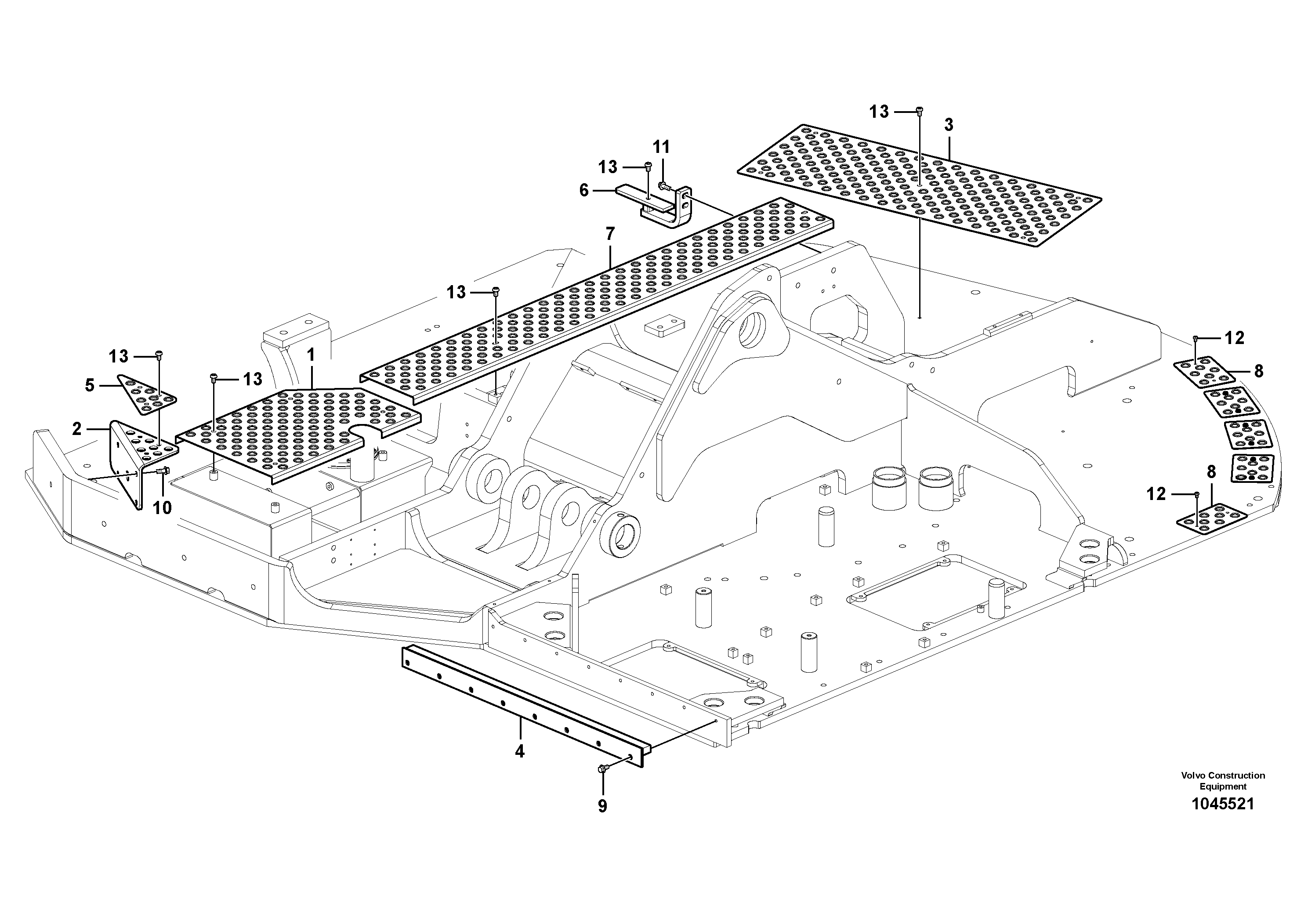 Схема запчастей Volvo FBR2800C - 69535 Anti slip 