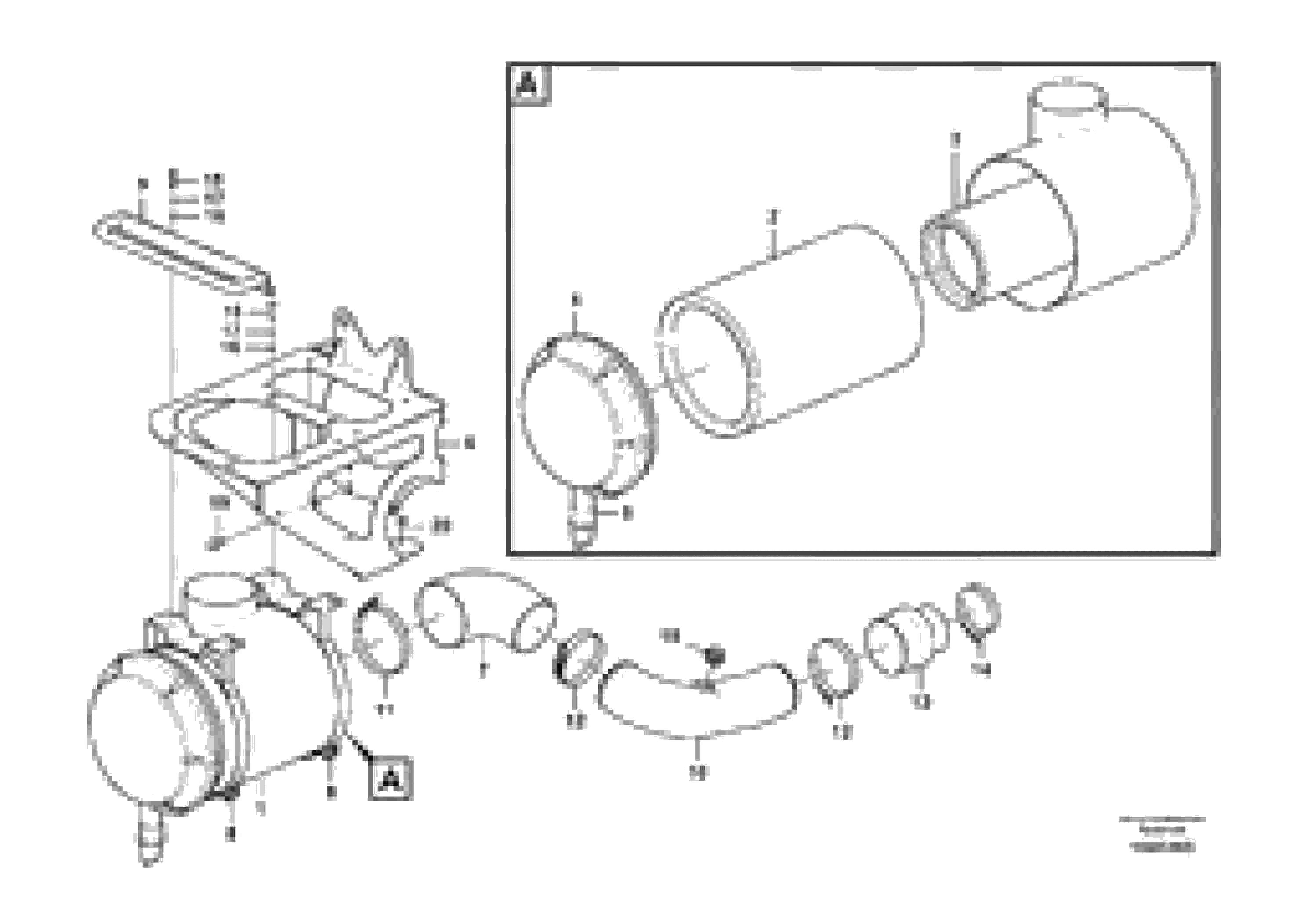 Схема запчастей Volvo FBR2800C - 71043 Система впуска 