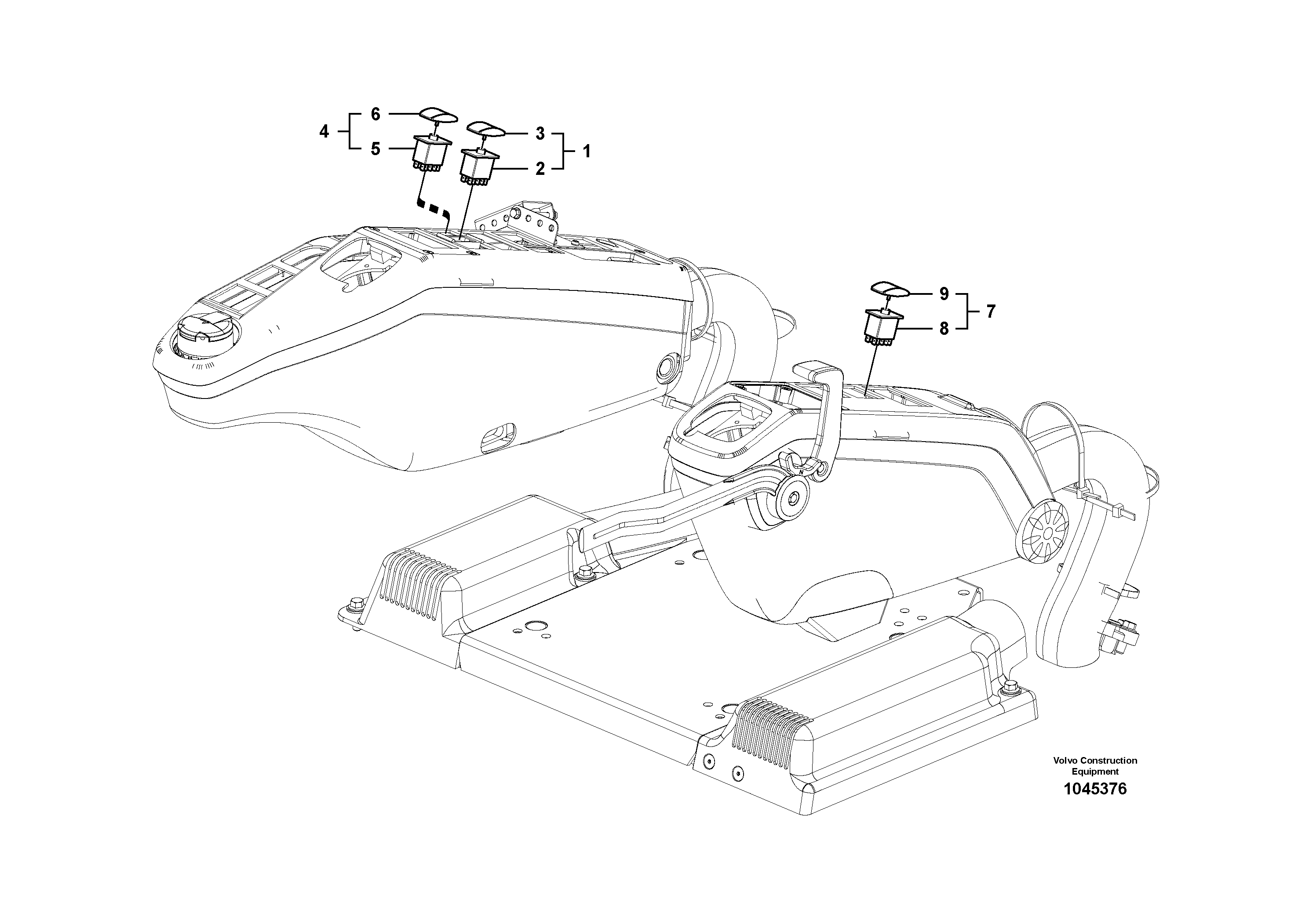 Схема запчастей Volvo FBR2800C - 73530 Переключатель 