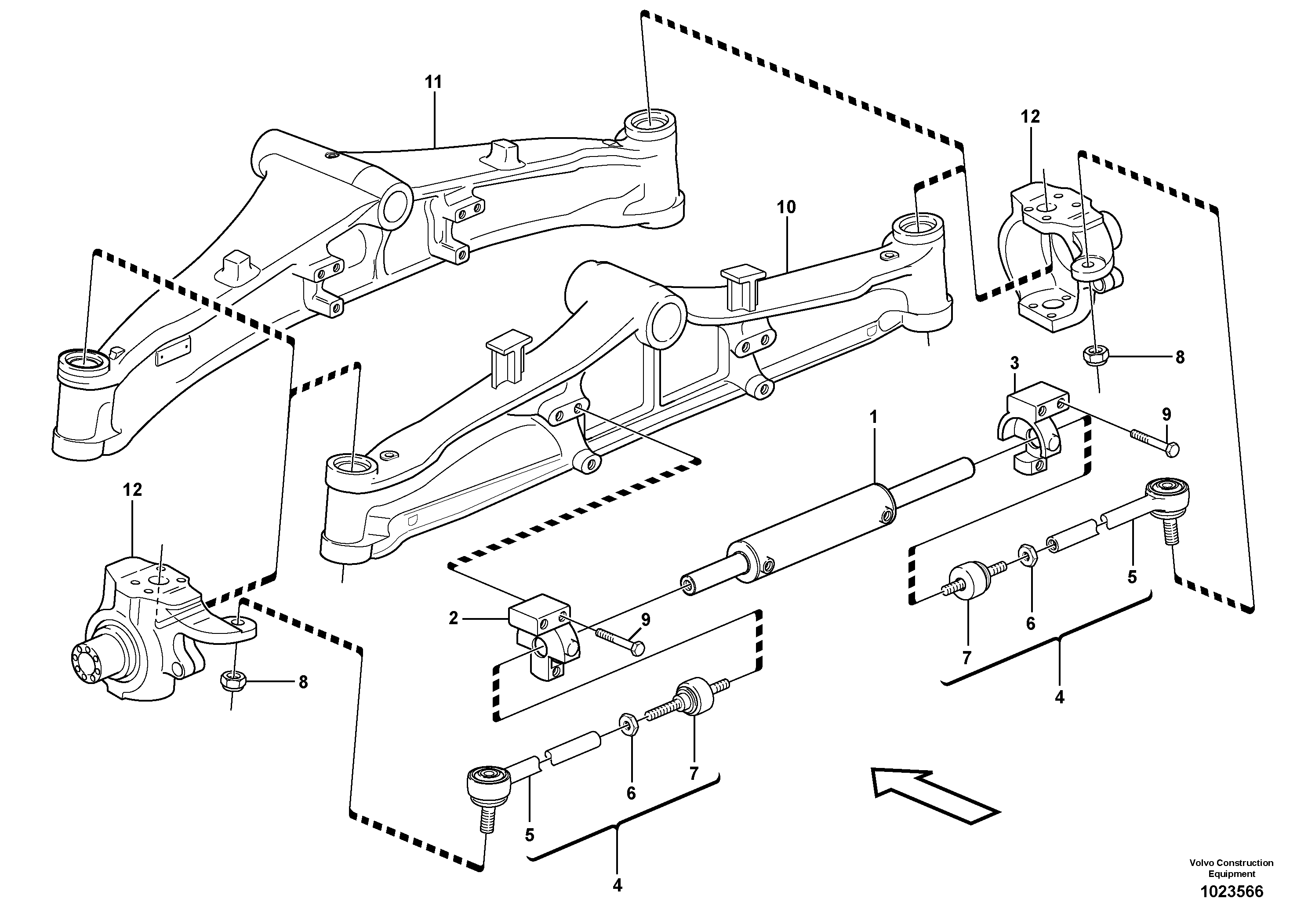 Схема запчастей Volvo BL61 - 7609 Рулевая система BL61