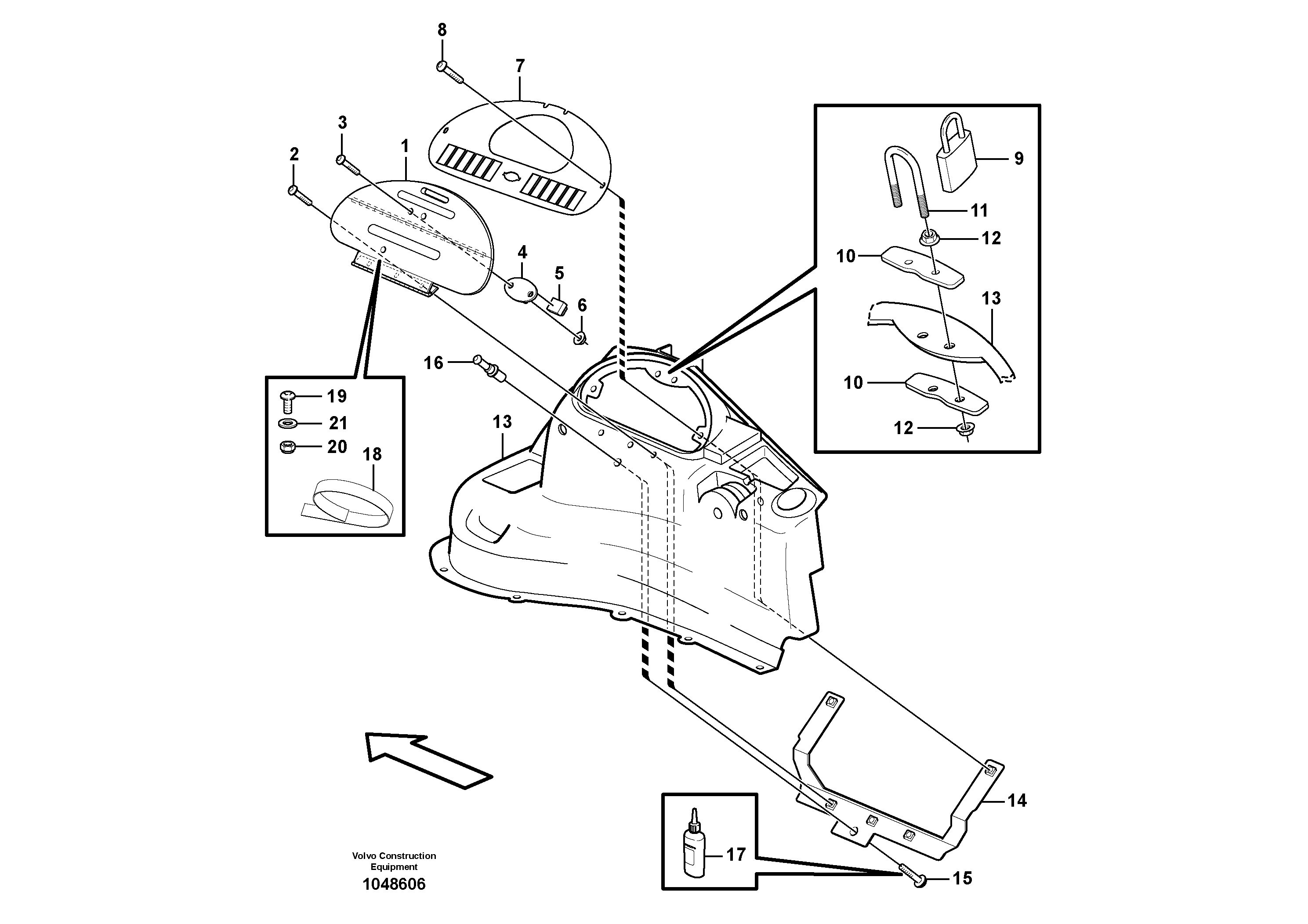 Схема запчастей Volvo BL61 - 51379 Vandalism kit BL61