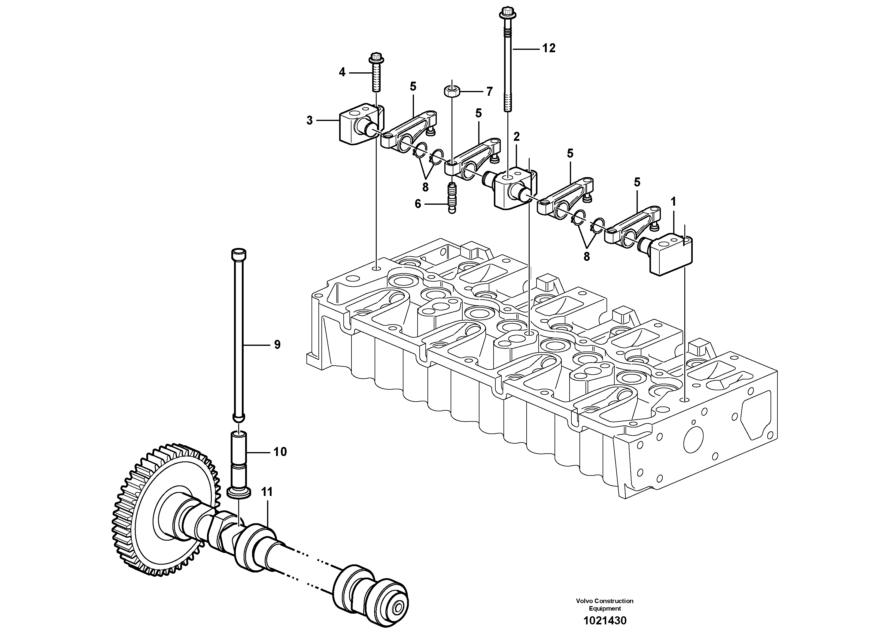 Схема запчастей Volvo BL61 - 12719 Valve mechanism BL61PLUS
