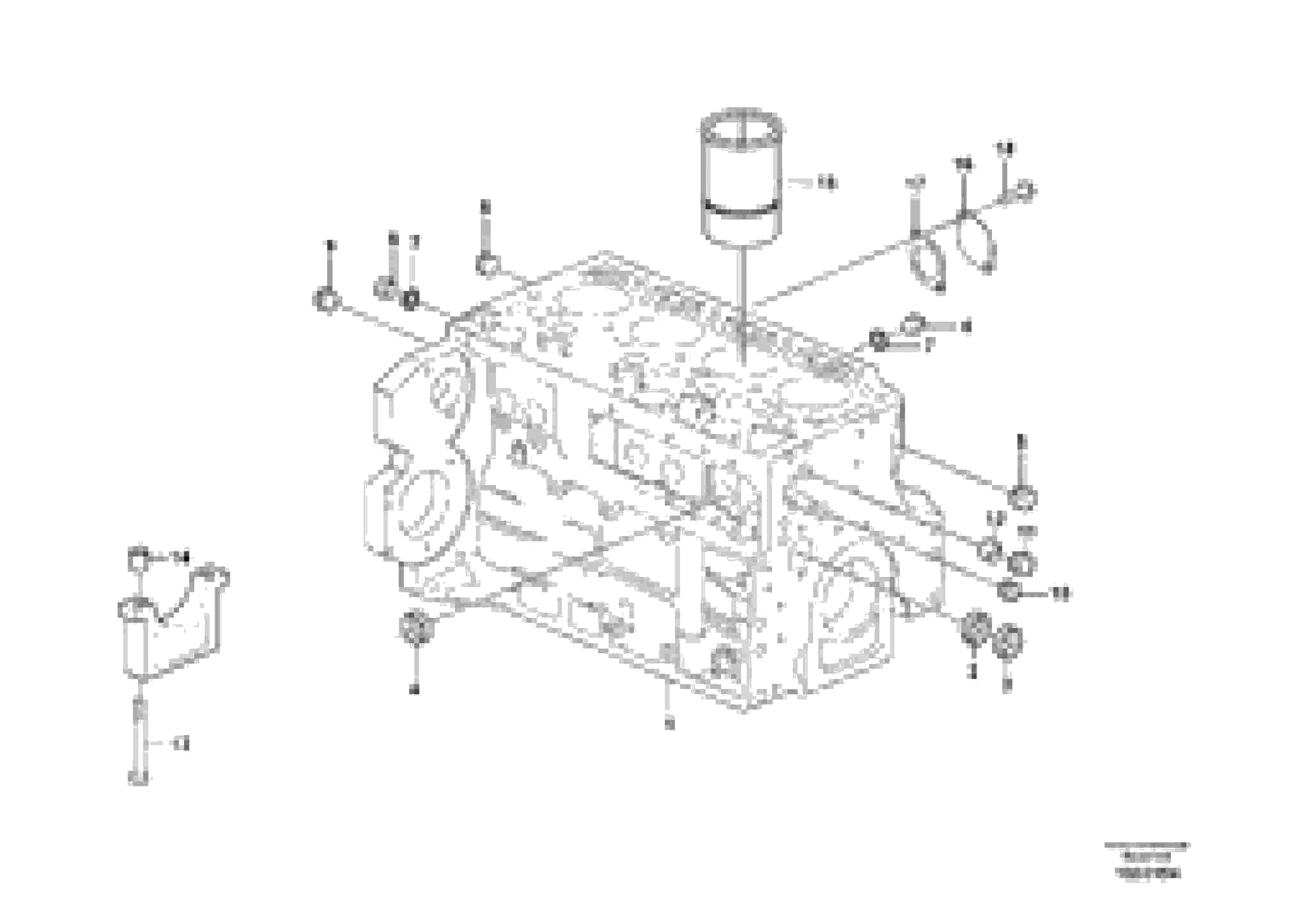 Схема запчастей Volvo BL61 - 52296 Блок цилиндров BL61PLUS S/N 10287 -