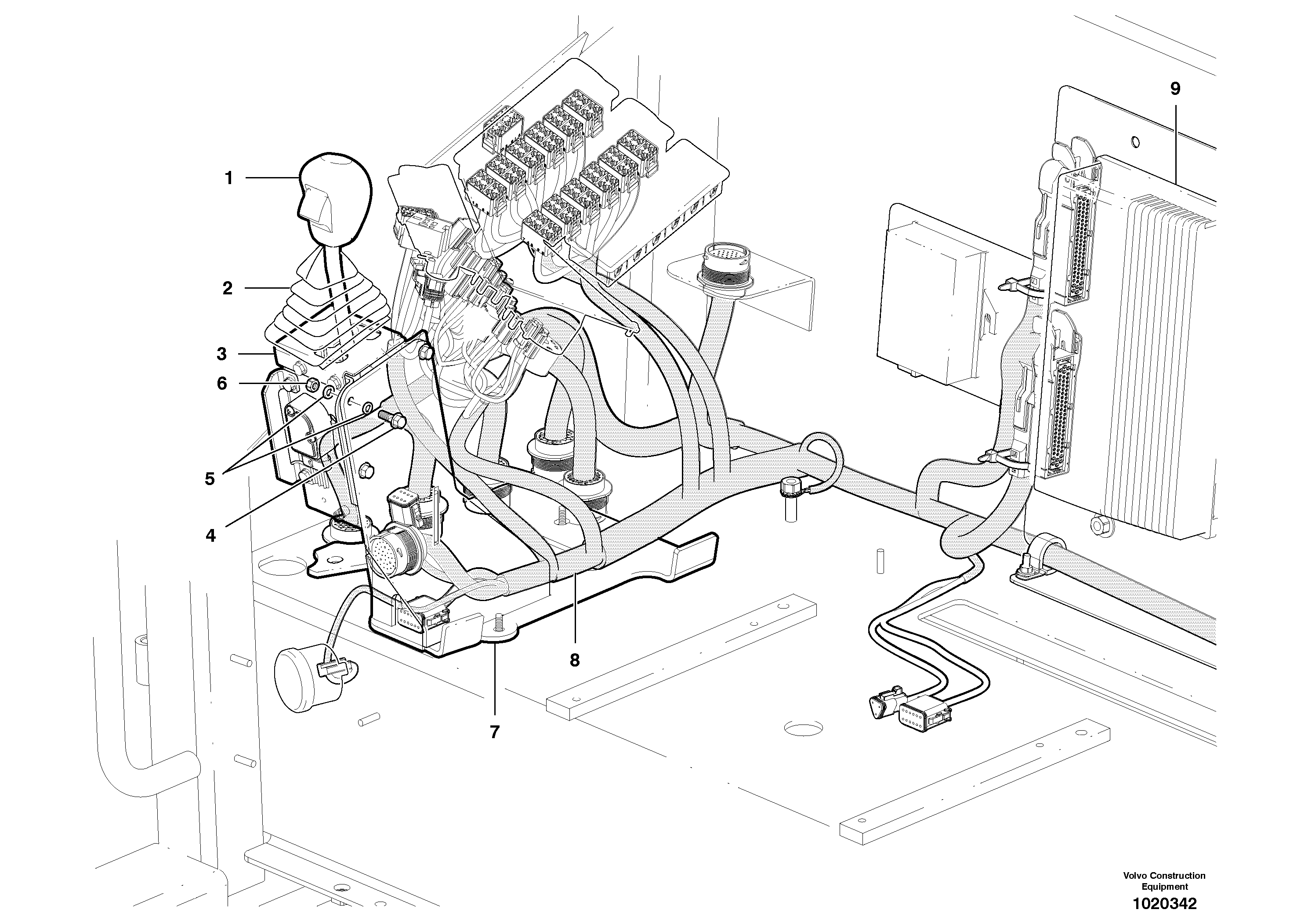 Схема запчастей Volvo G900 MODELS S/N 39300 - - 64994 Transmission controller 