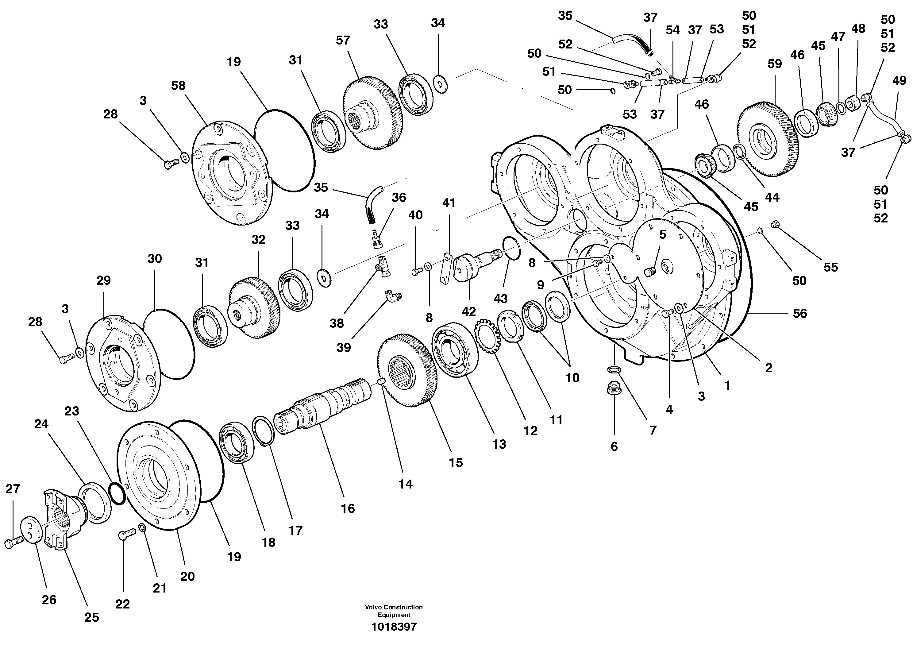 Схема запчастей Volvo G900 MODELS S/N 39300 - - 75689 Pump Drive - G930 