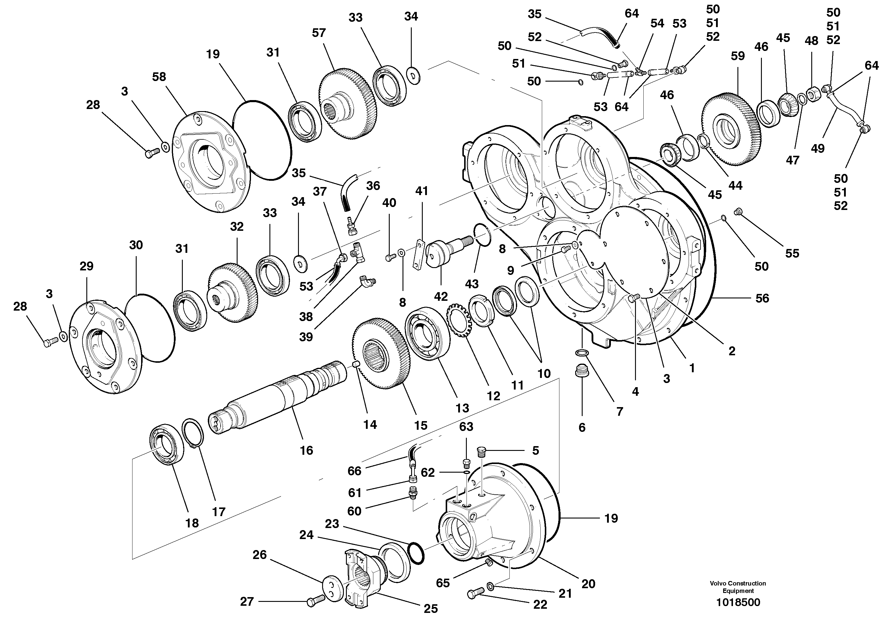 Схема запчастей Volvo G900 MODELS S/N 39300 - - 76342 Pump Drive - G940, G960, G970, G990 