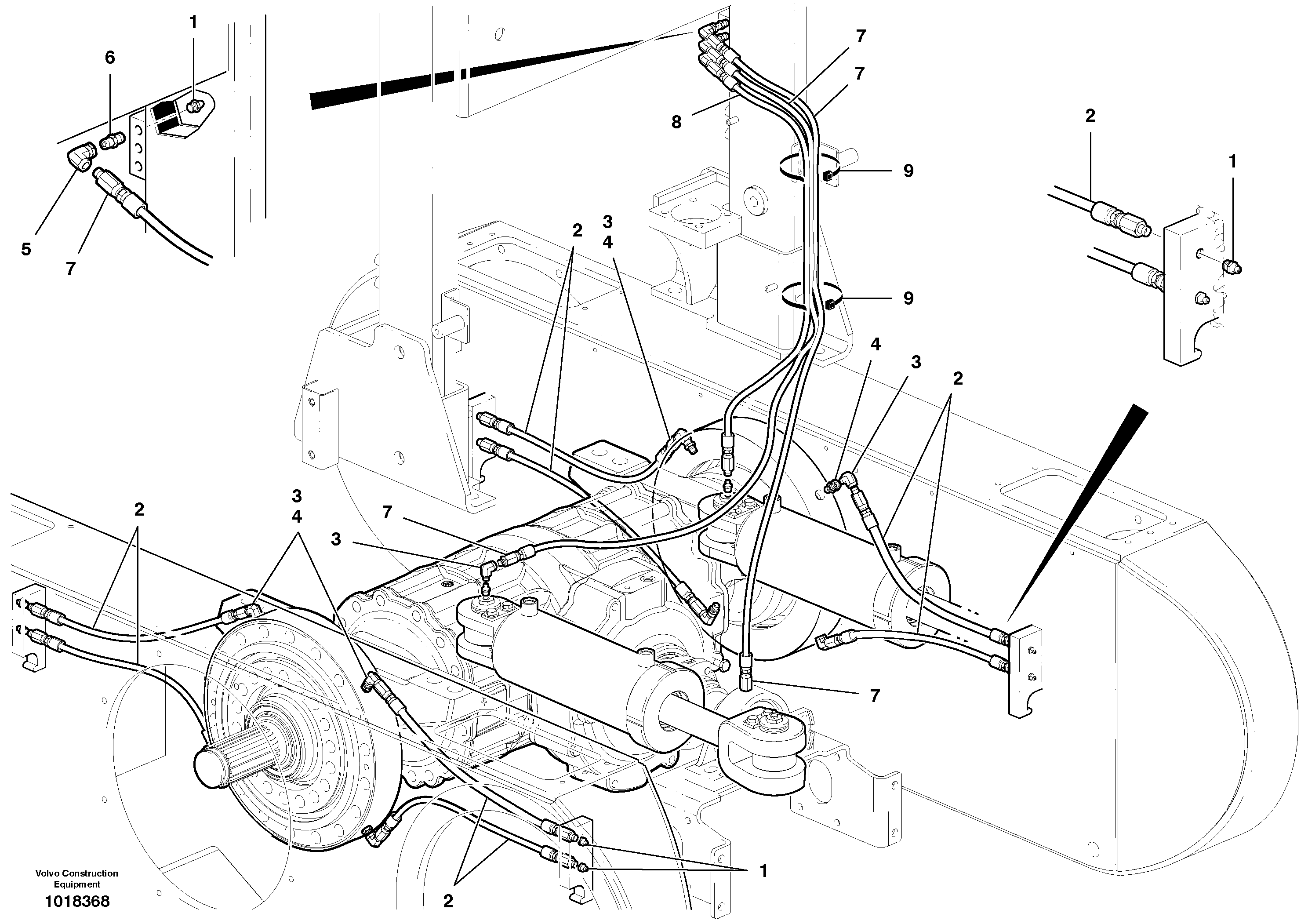 Схема запчастей Volvo G900 MODELS S/N 39300 - - 4410 Remote greasing 