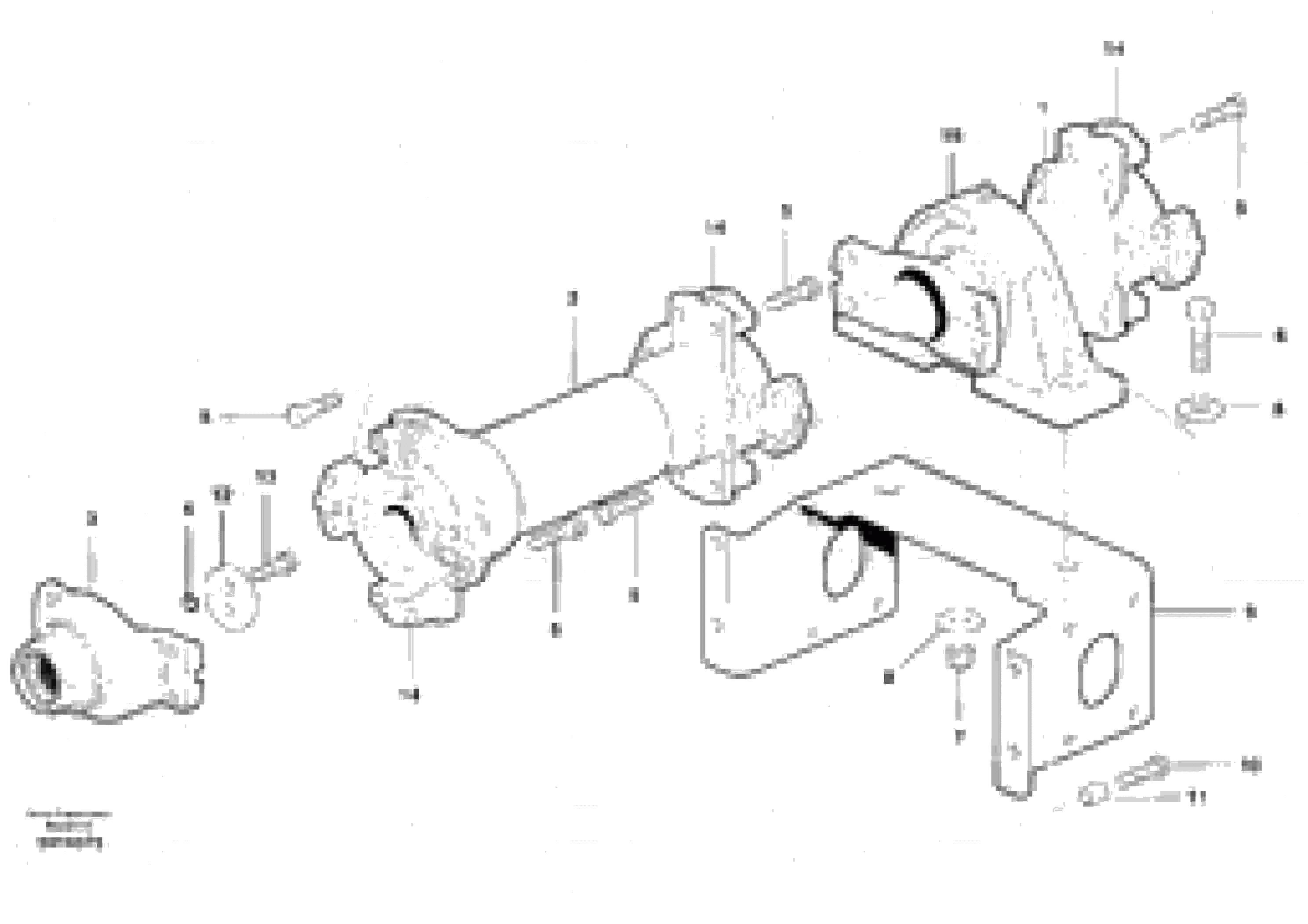 Схема запчастей Volvo G900 MODELS S/N 39300 - - 29569 Lower Drive Shaft - D9 